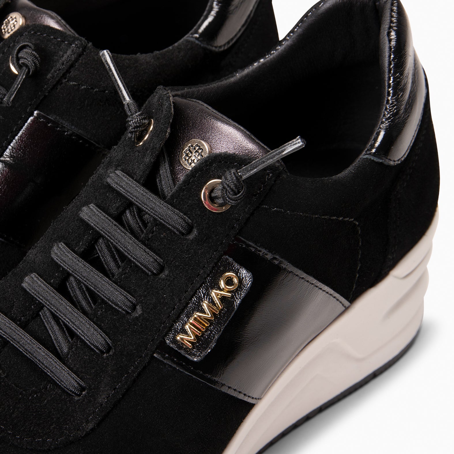 PAU - BLACK Wedge sneakers