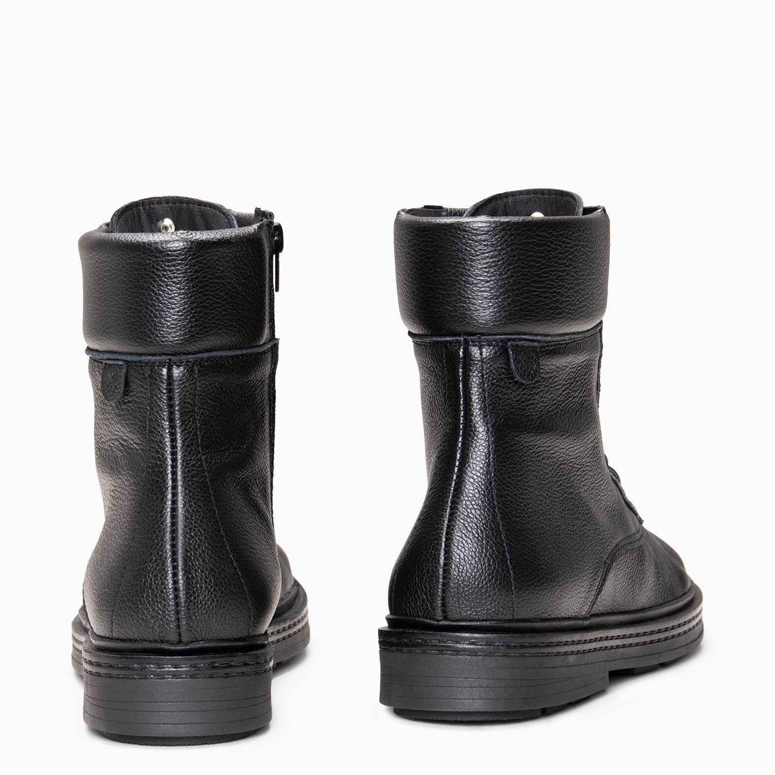 ALFA - Botines con cordones NEGRO