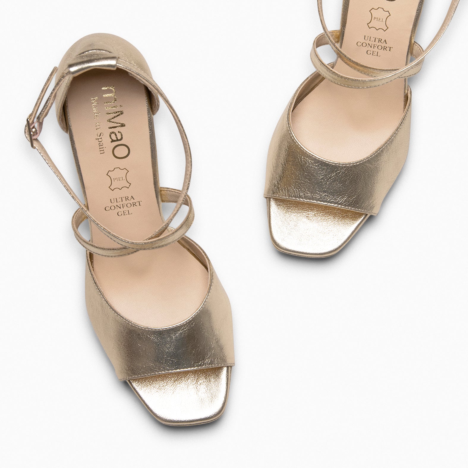 ROSSA - GOLDEN party sandals with heel