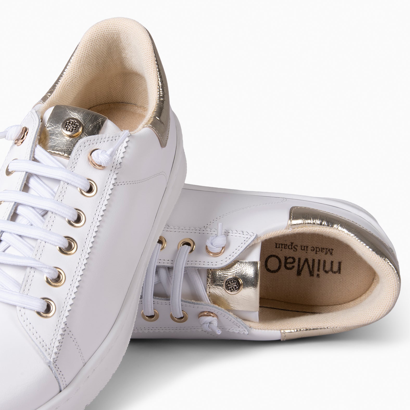 NANTES - Zapatillas Elegantes BLANCO ORO