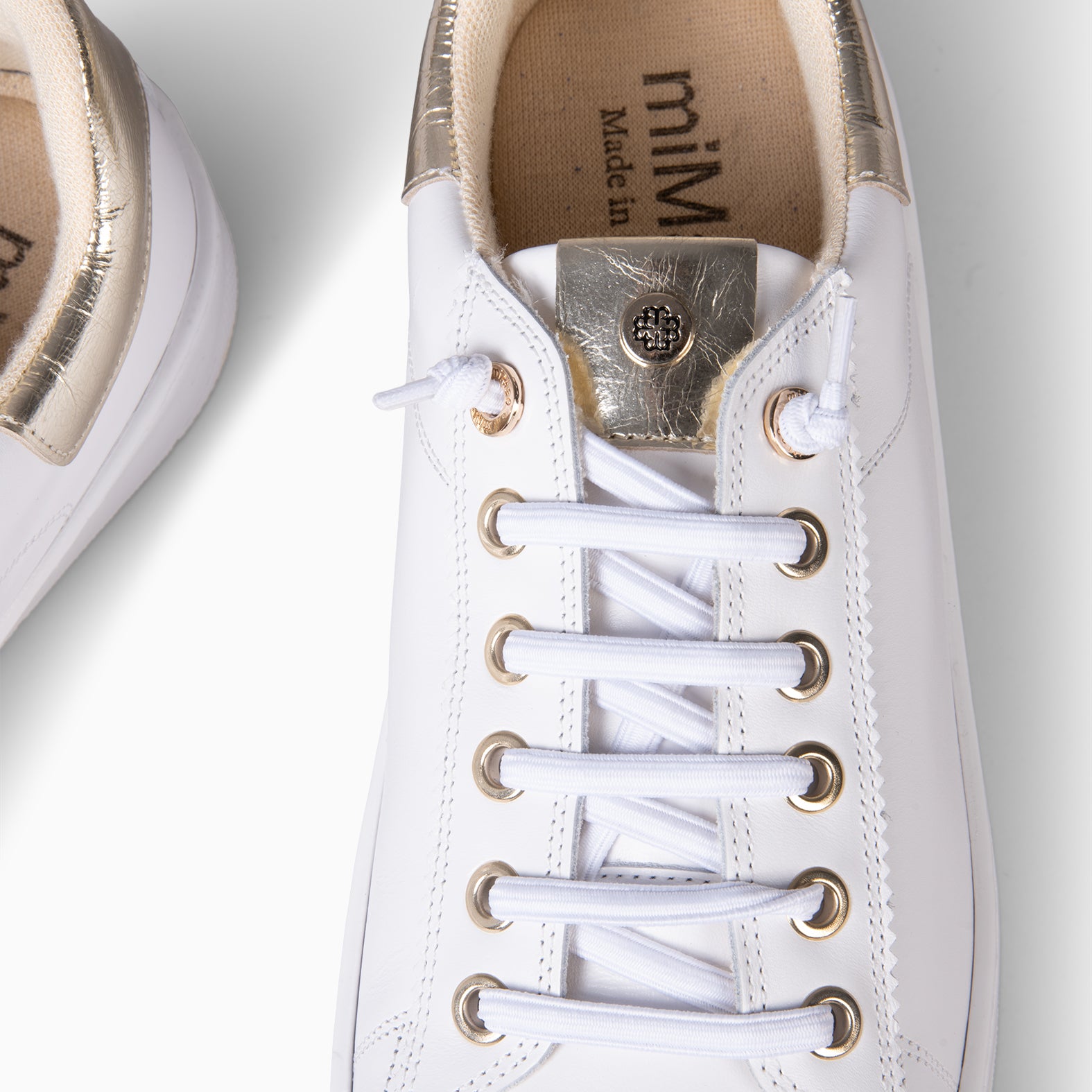 NANTES - Zapatillas Elegantes BLANCO ORO