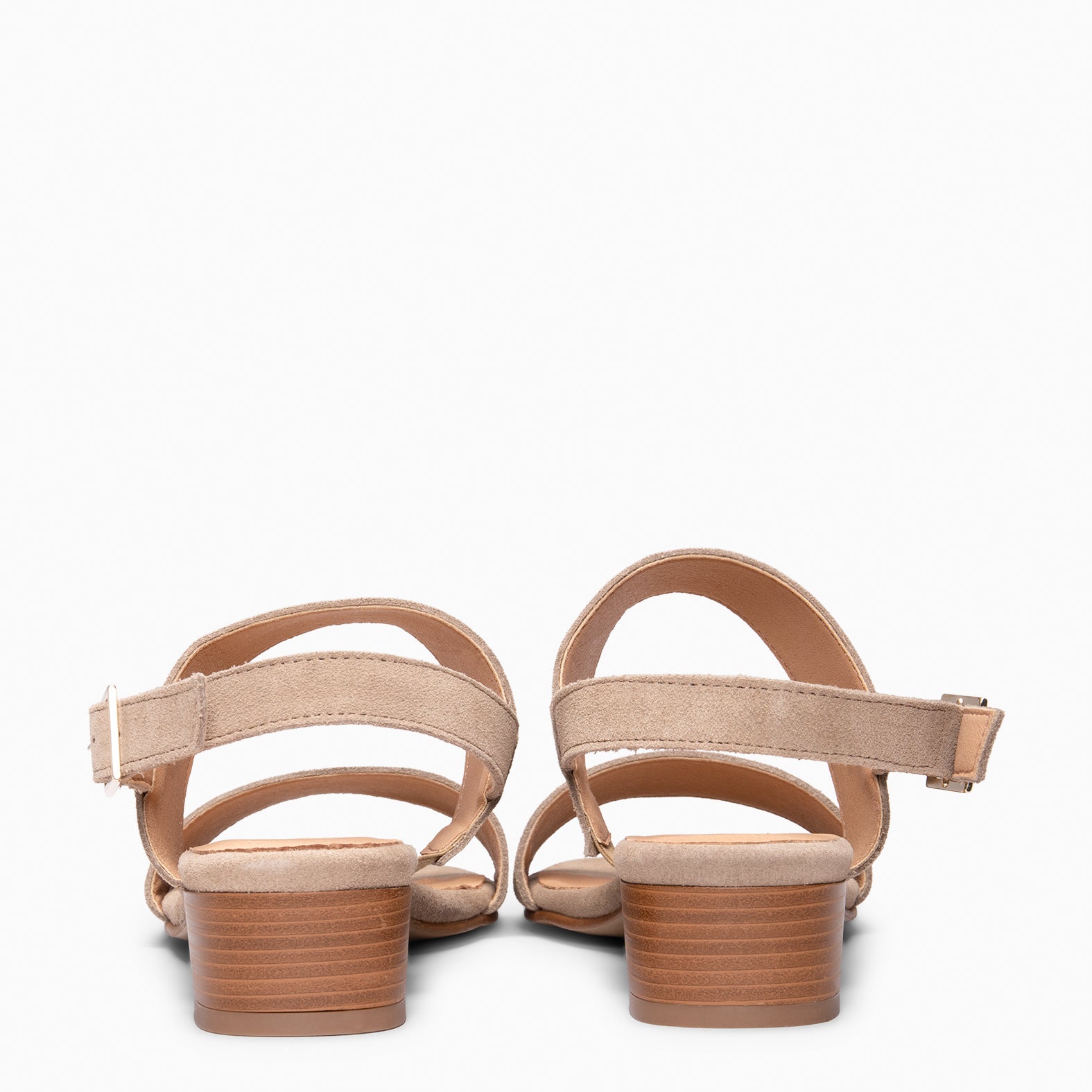 SIA - Sandalias de tacón ancho TAUPE