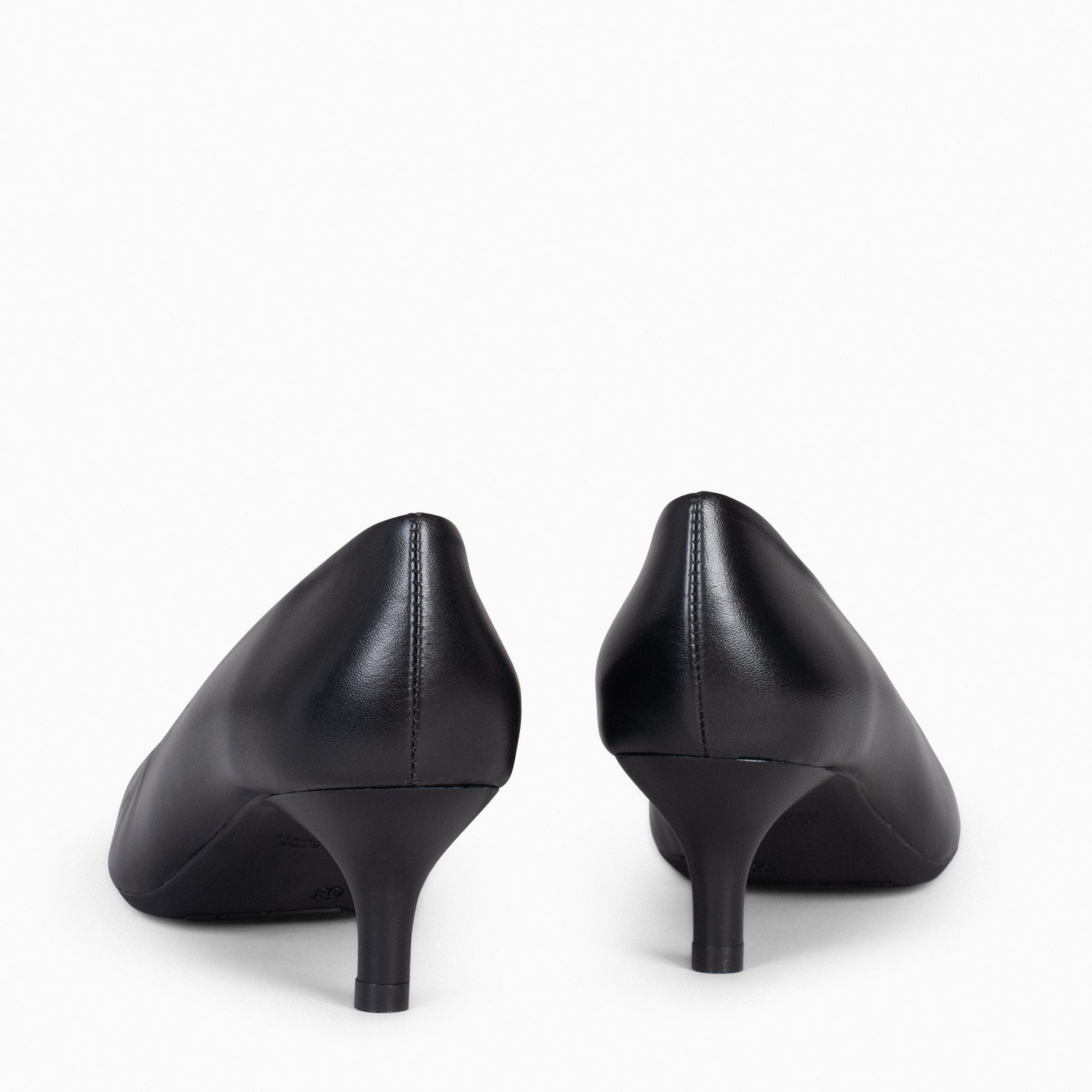 URBAN KITTEN – BLACK nappa leather kitten heels
