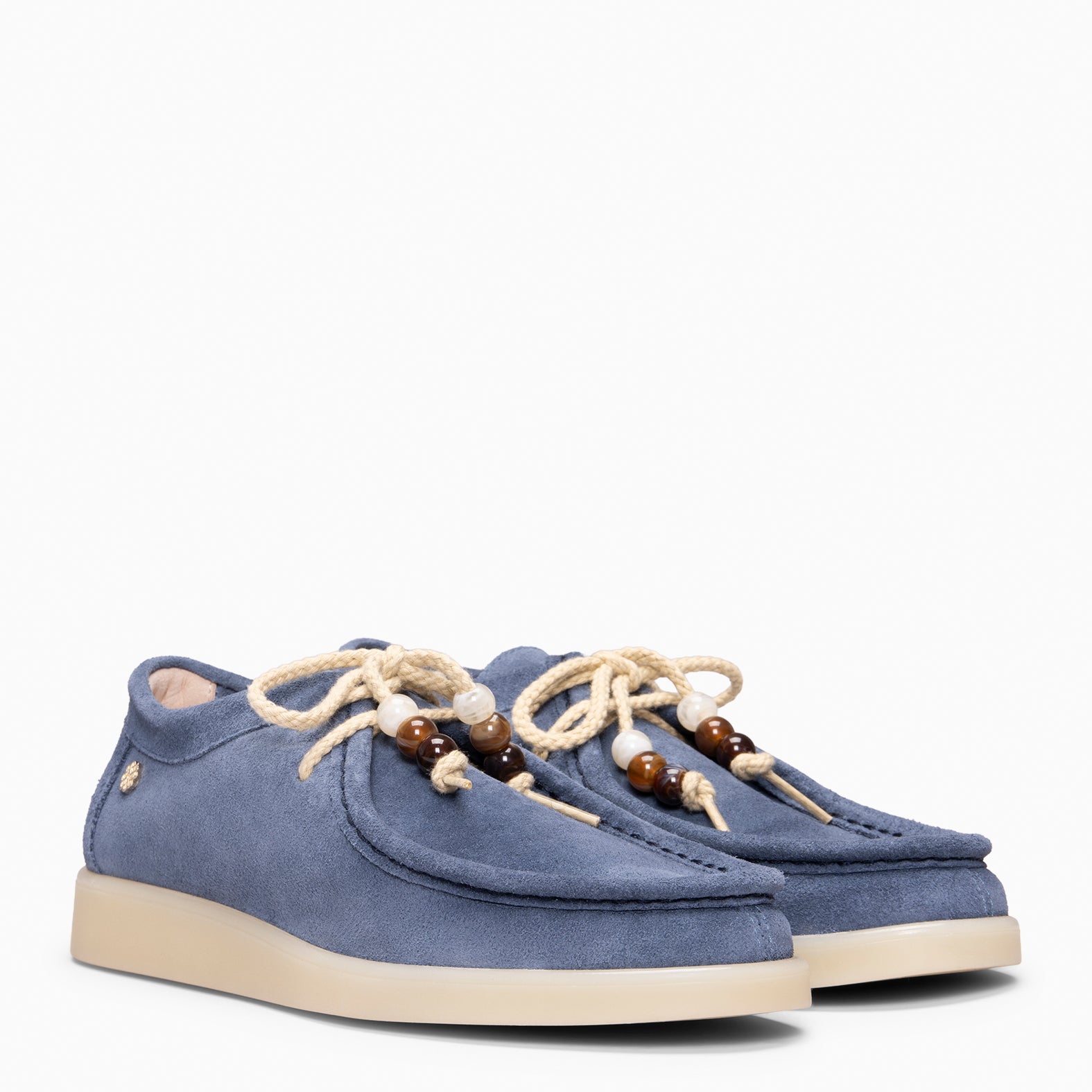 TUPI - Mocasines con cordones de serraje JEANS