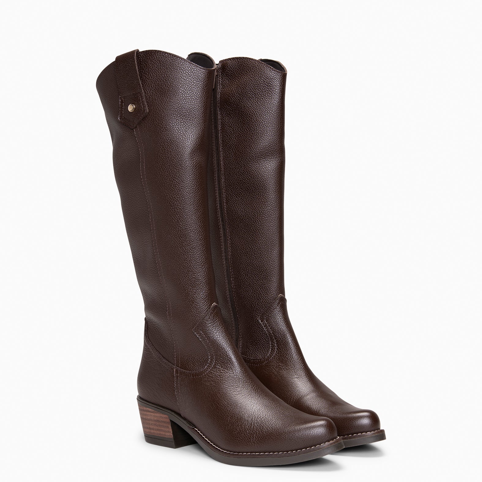 VALLEY - Botas altas de tacón MARRON