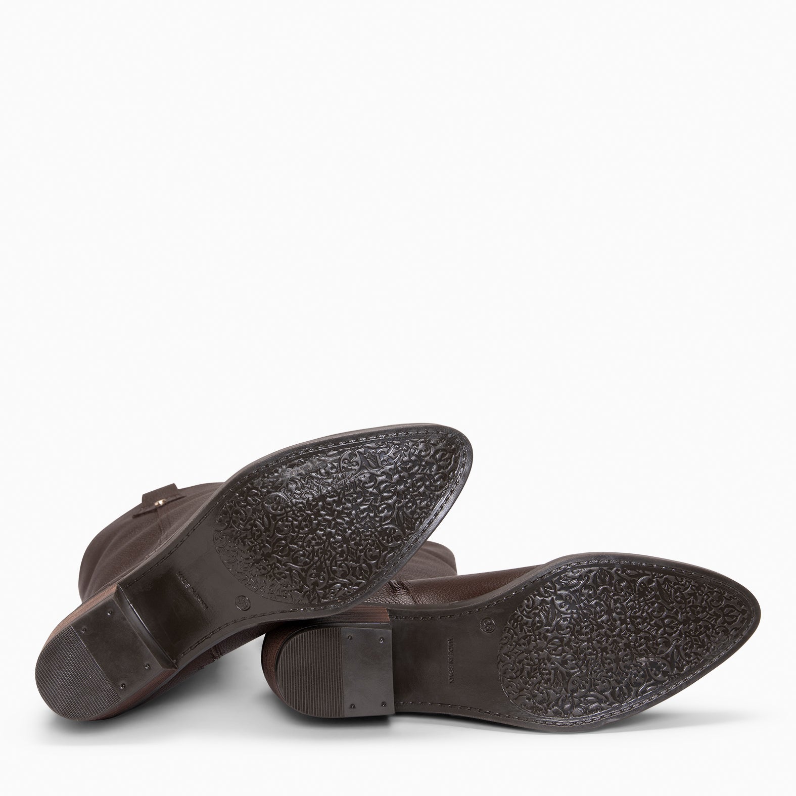 VALLEY - Botas altas de tacón MARRON