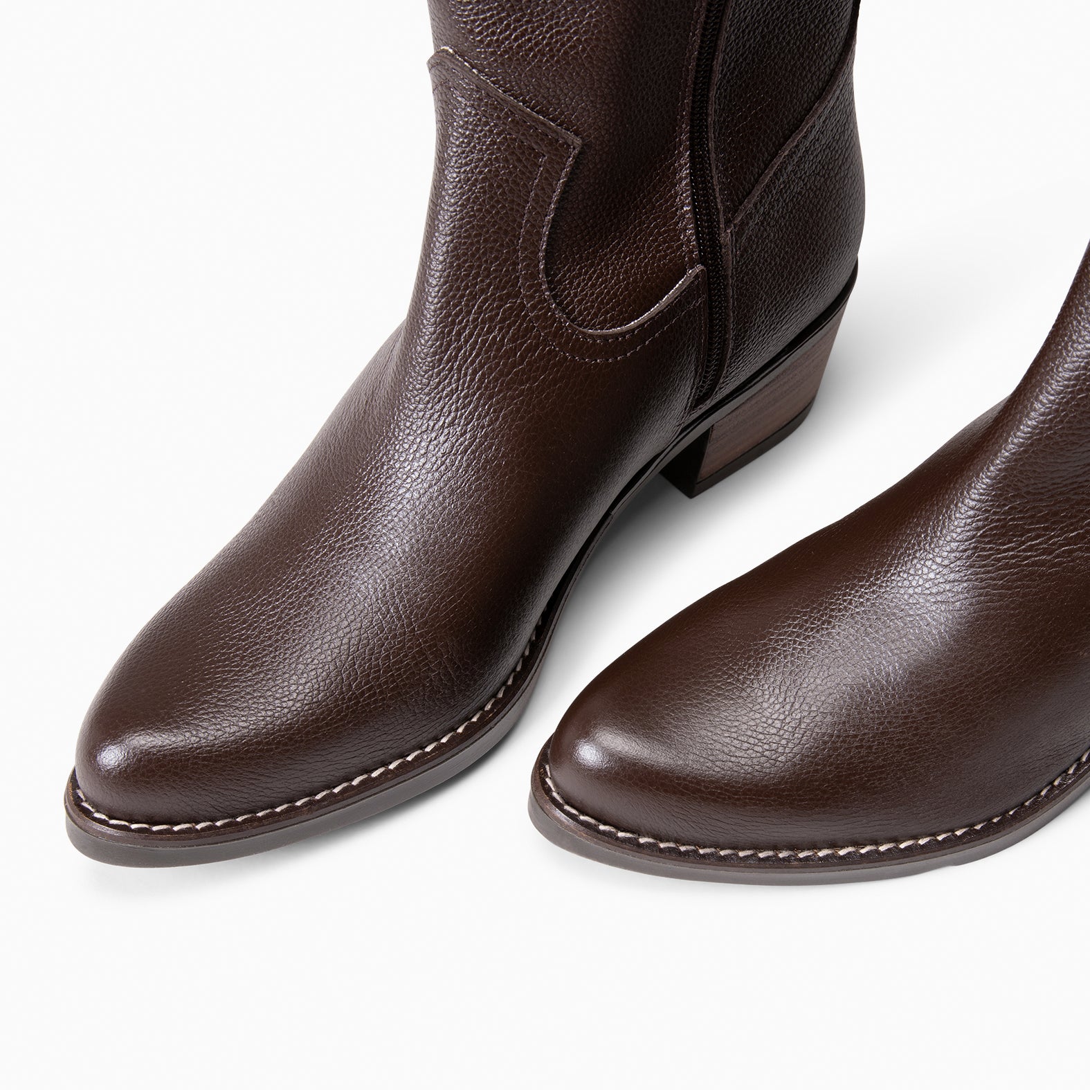 VALLEY - Botas altas de tacón MARRON