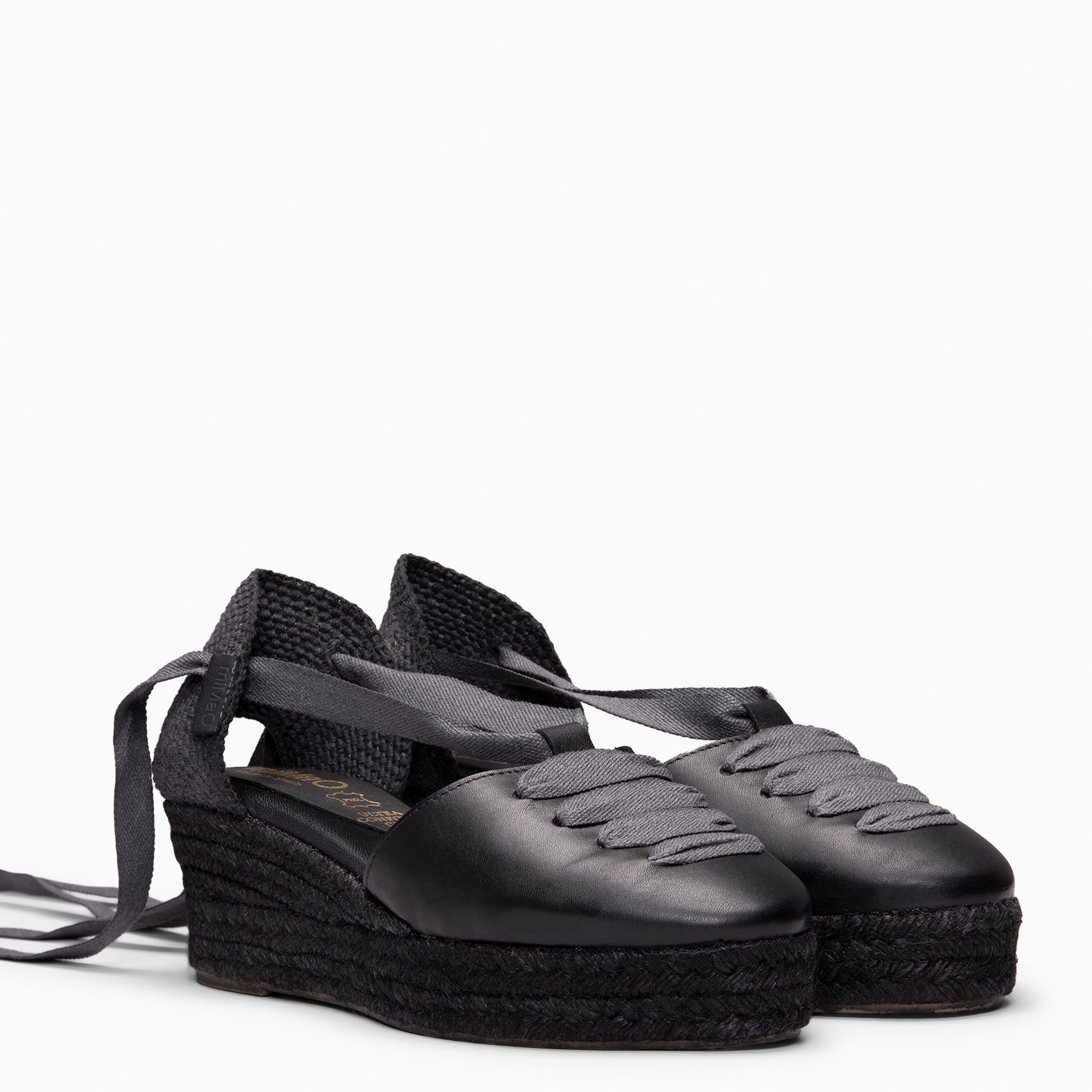 NOJA - Cuñas de esparto con tintado natural NEGRO