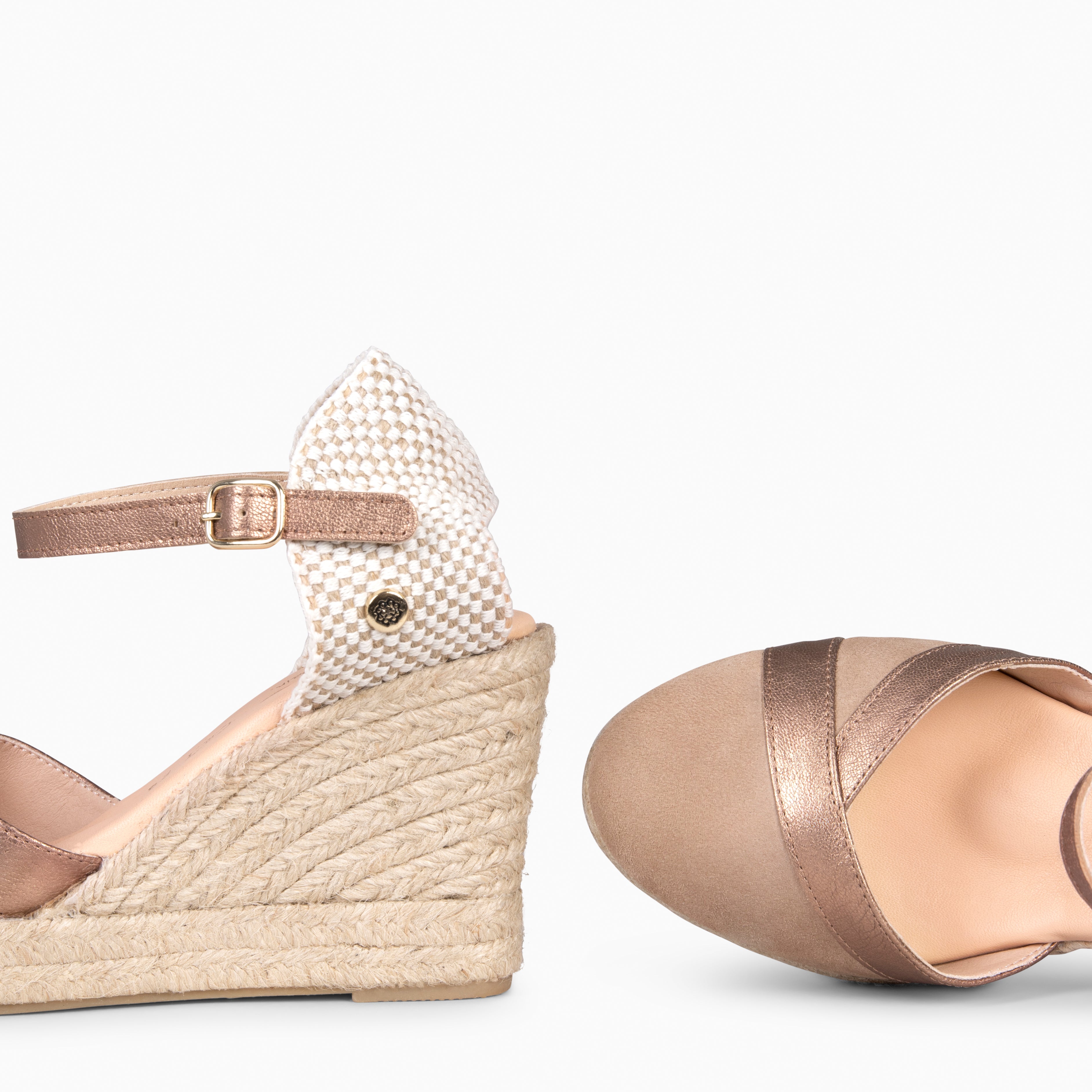 RIVIERA - COPPER High Heel Wedge