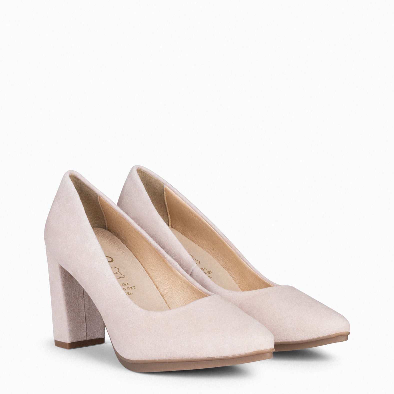 Suede high hot sale heel pumps