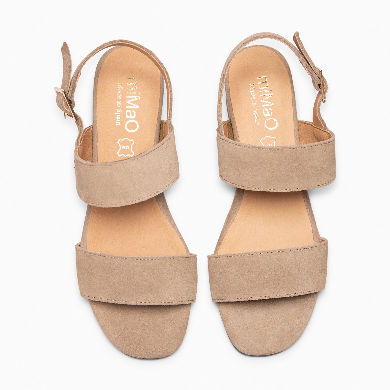 SIA - Sandalias de tacón ancho TAUPE