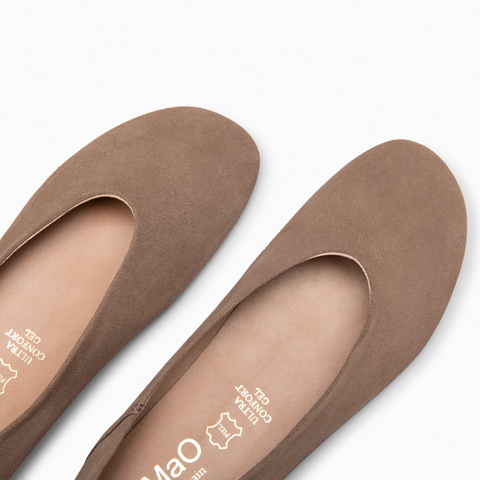 BOREAL - BROWN Studs ballerinas