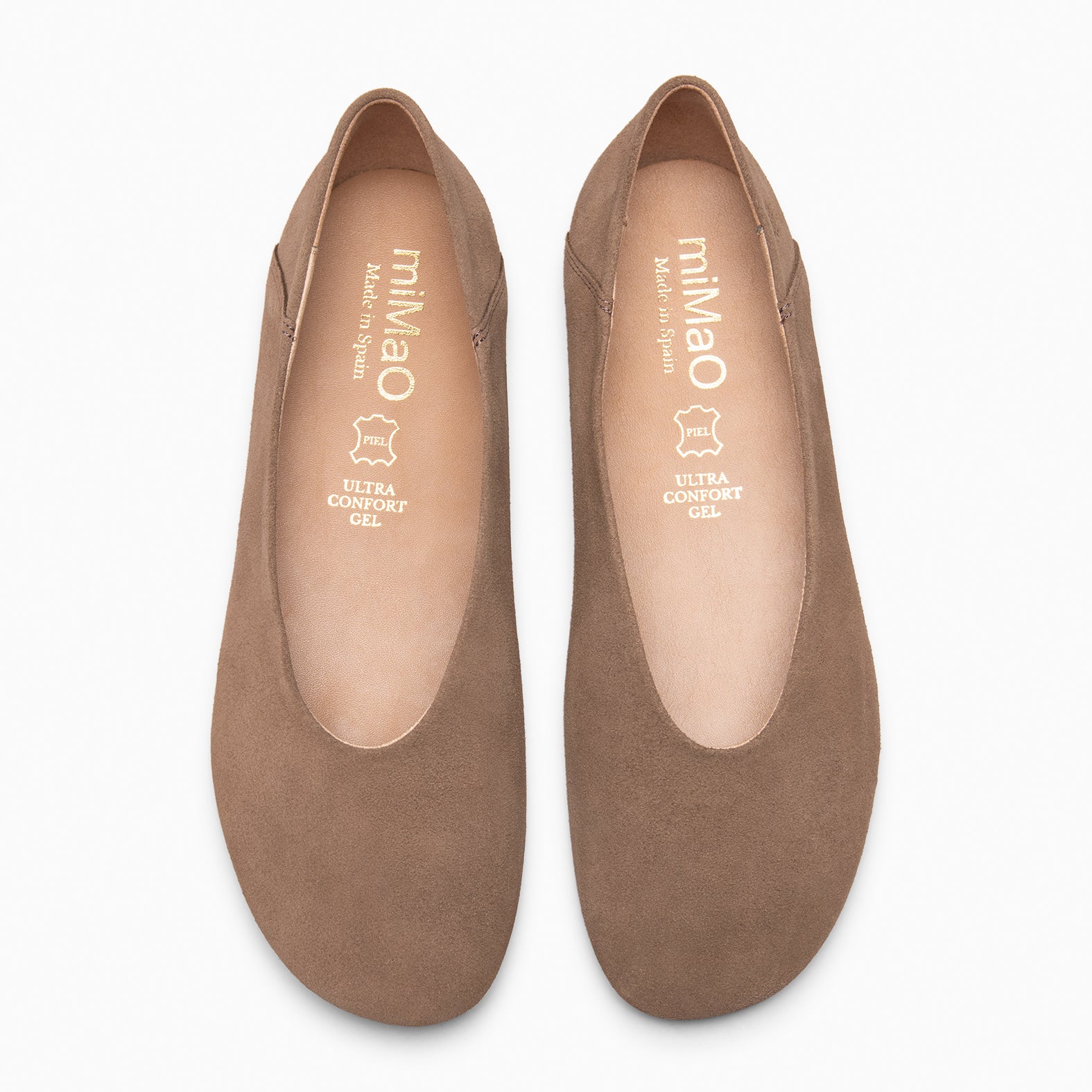 BOREAL - BROWN Studs ballerinas