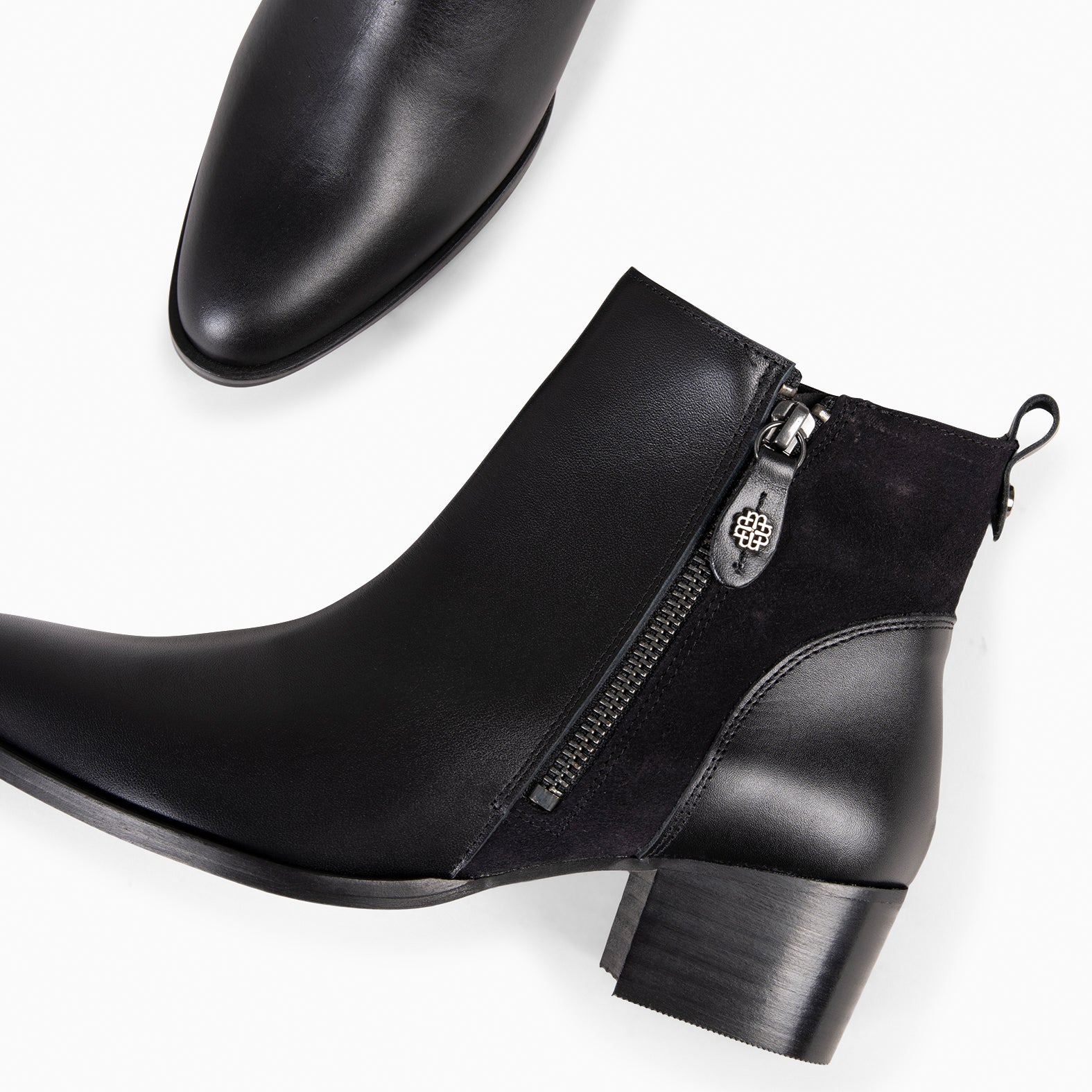 REBECCA - Bottines à talon pour femme NOIR