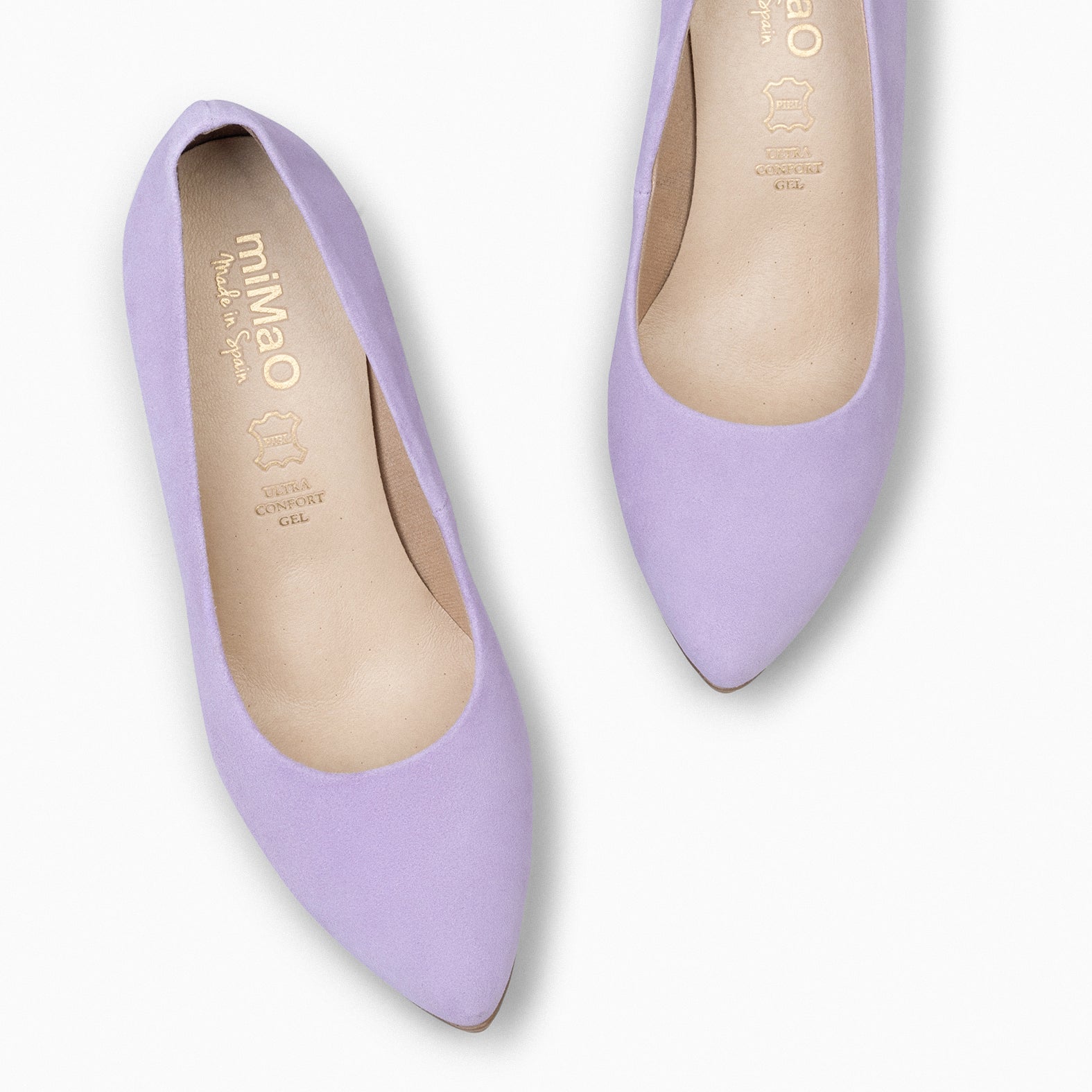URBAN – LILAC Suede high-heeled shoes 