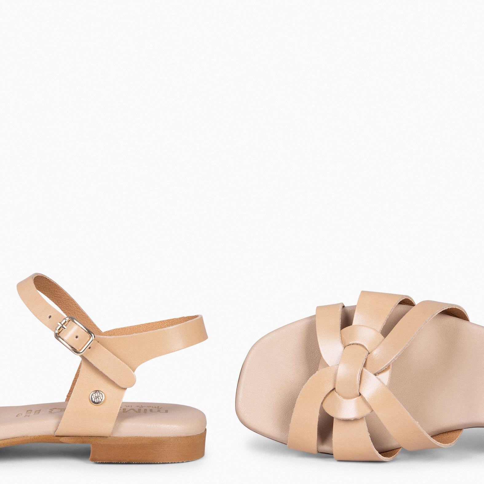 LIVIA -  BEIGE Elegant flat sandals