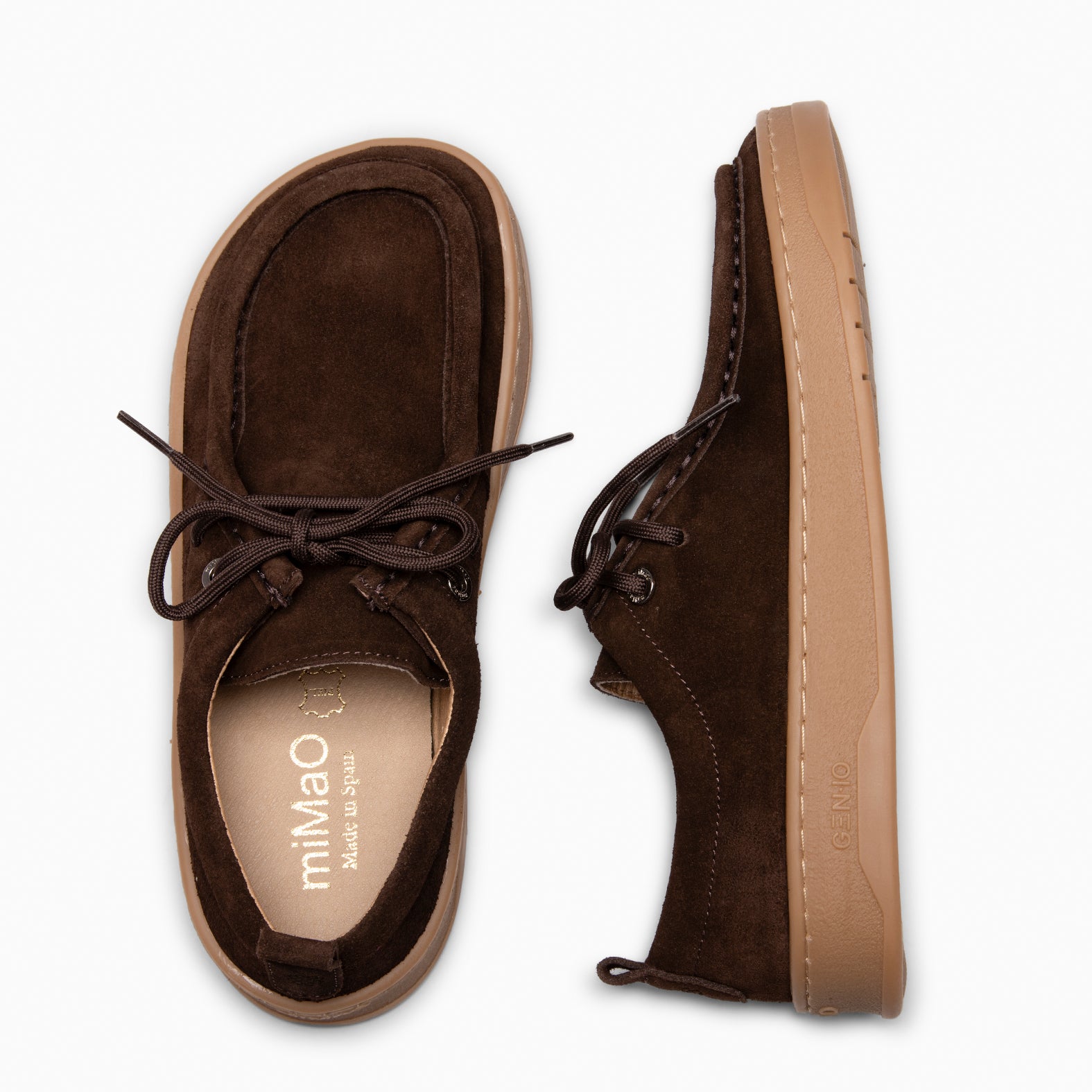 NIMBO - Mocassins com cordões Baresoft MARRON