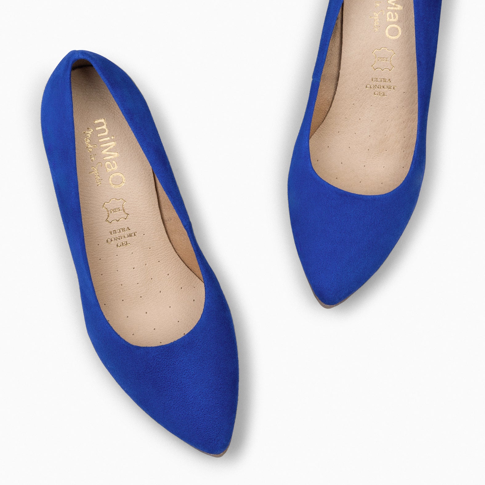 URBAN – ELECTRIC BLUE Suede high-heeled shoes 