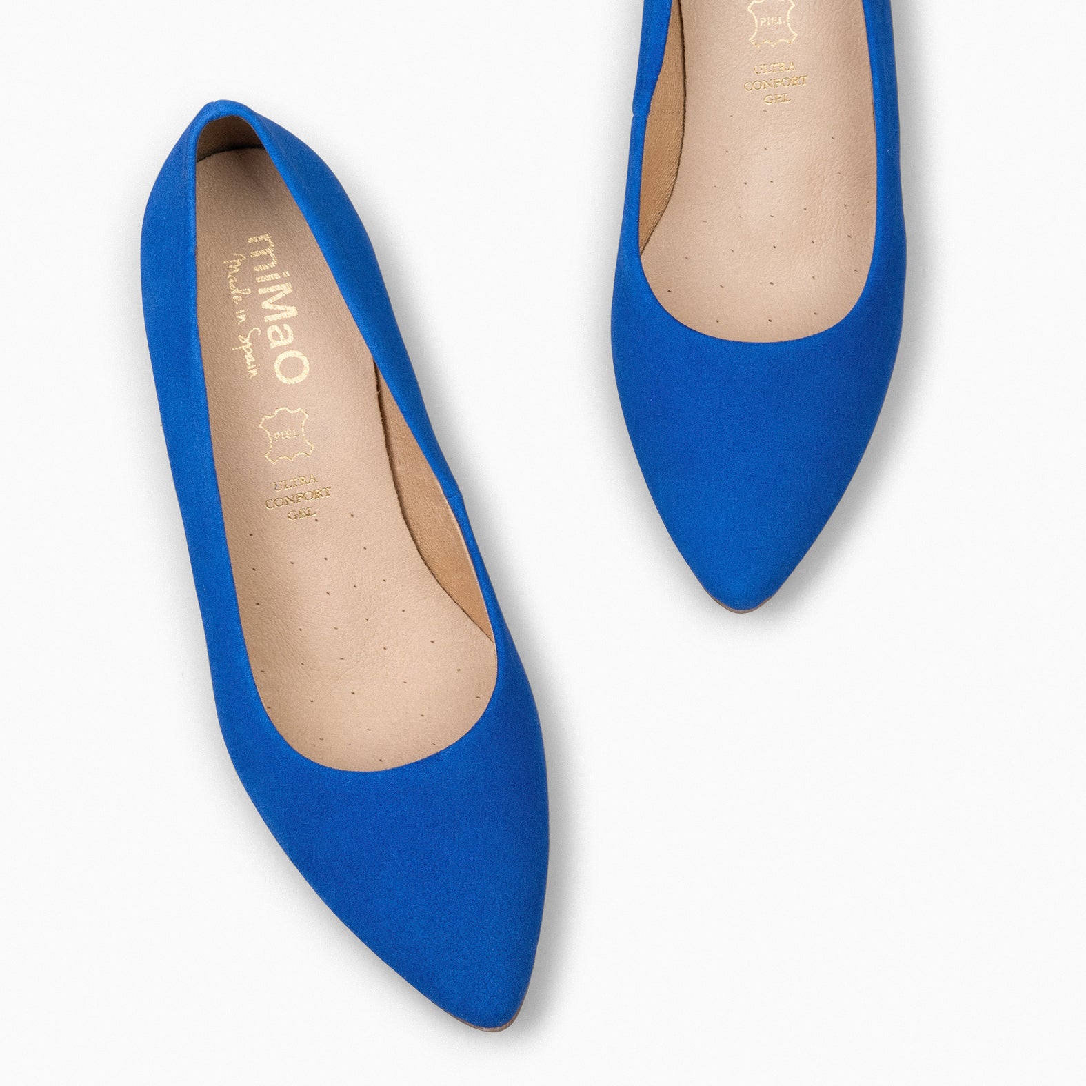 URBAN S – ELECTRIC BLUE Suede Mid-Heeled Shoes 