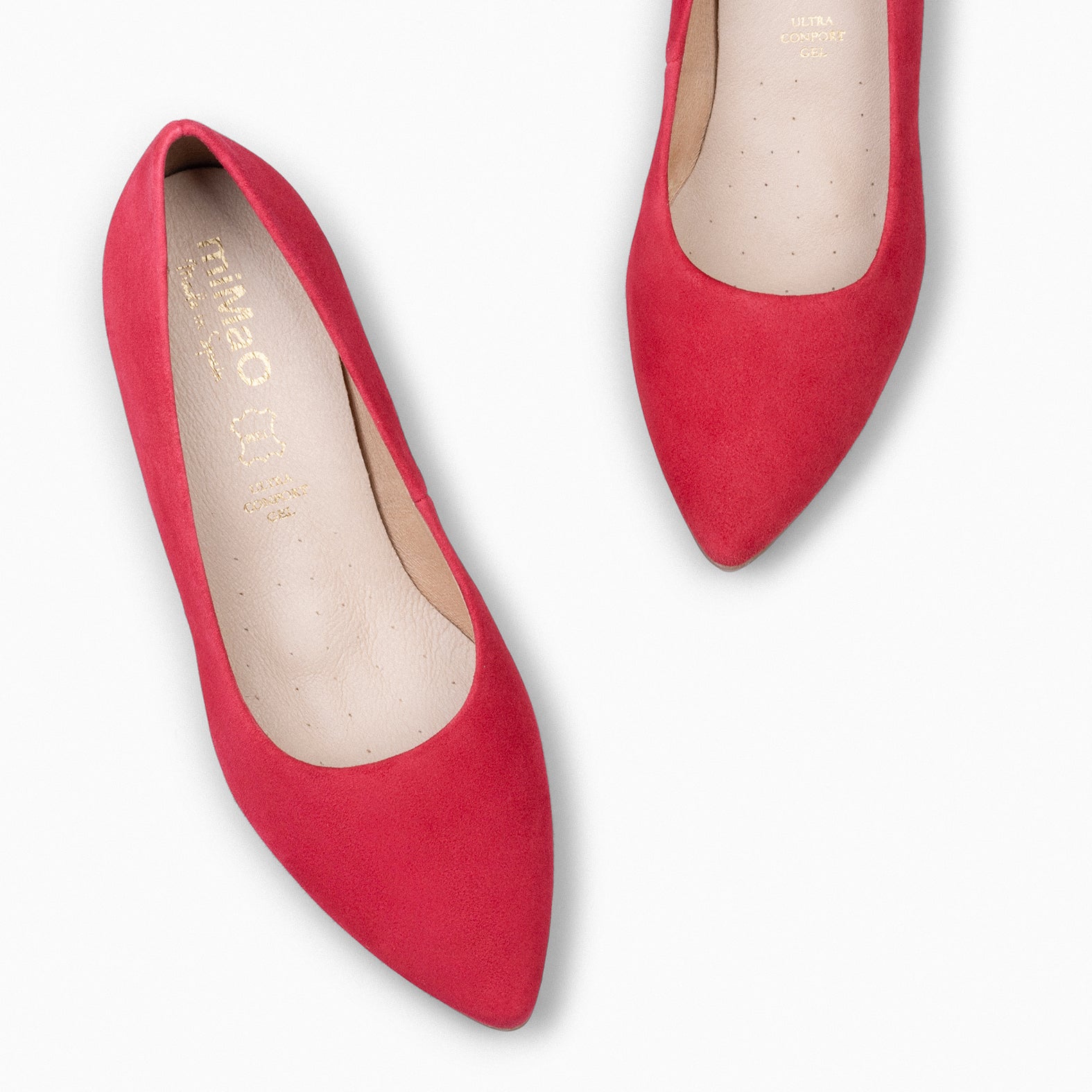 URBAN S – RED Suede Mid-Heeled Shoes 