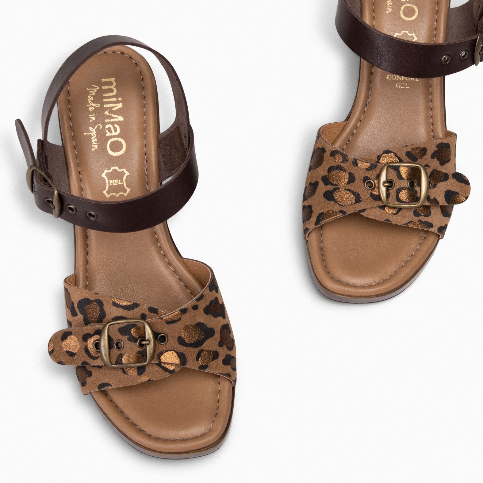 CLEO – LEOPARD Buckle sandal  