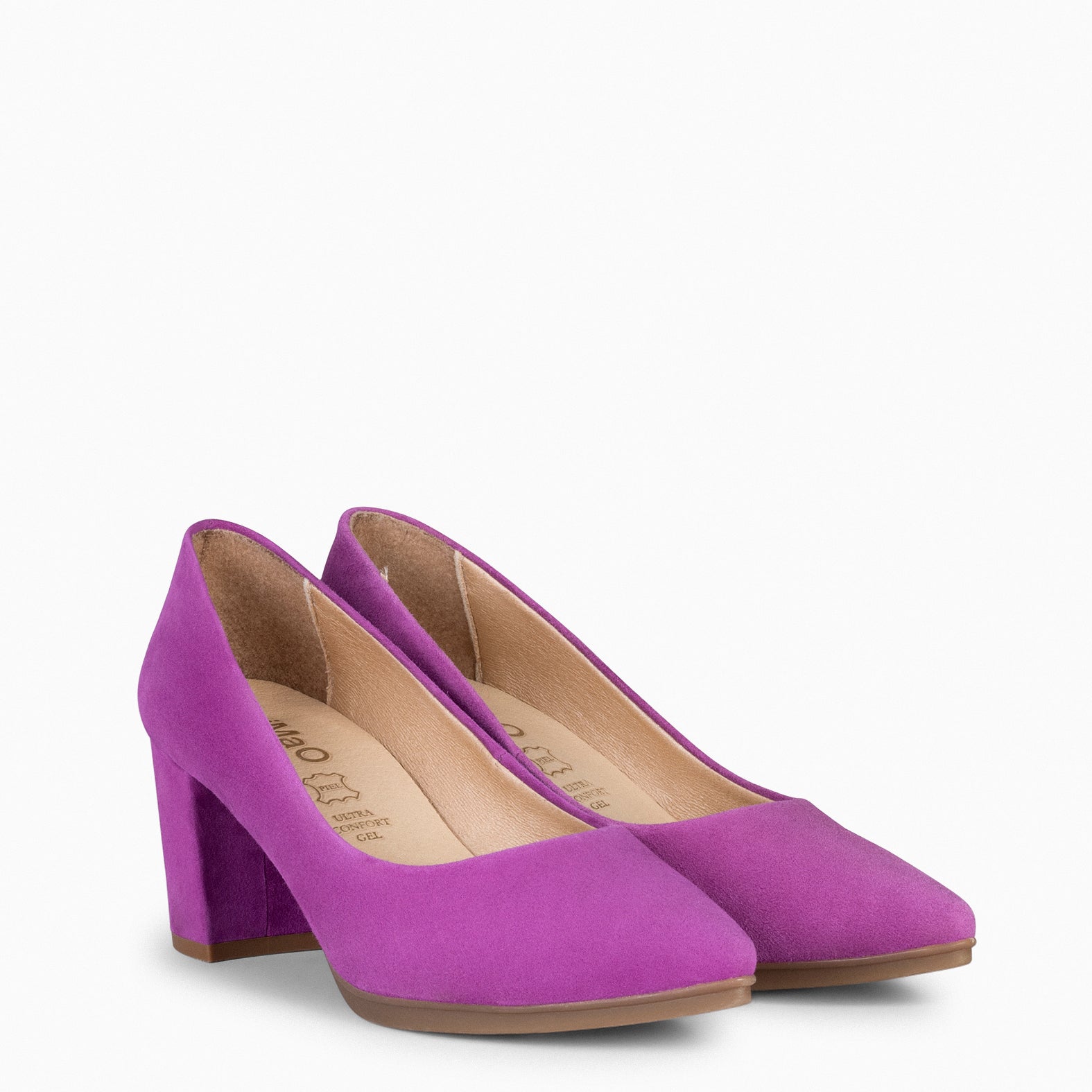 Chaussure a talon mauve best sale