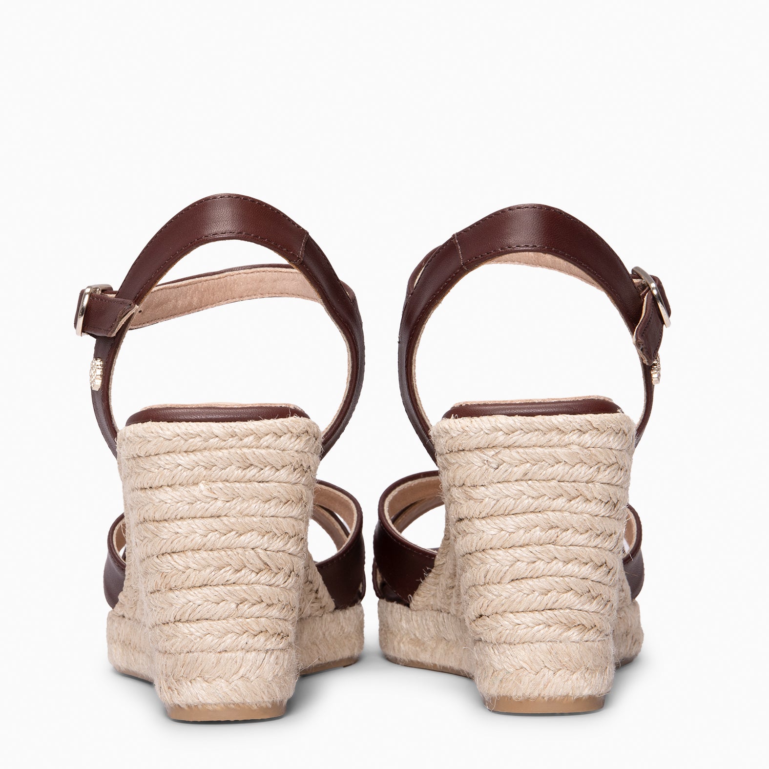 MANILVA - BROWN High-wedge espadrille