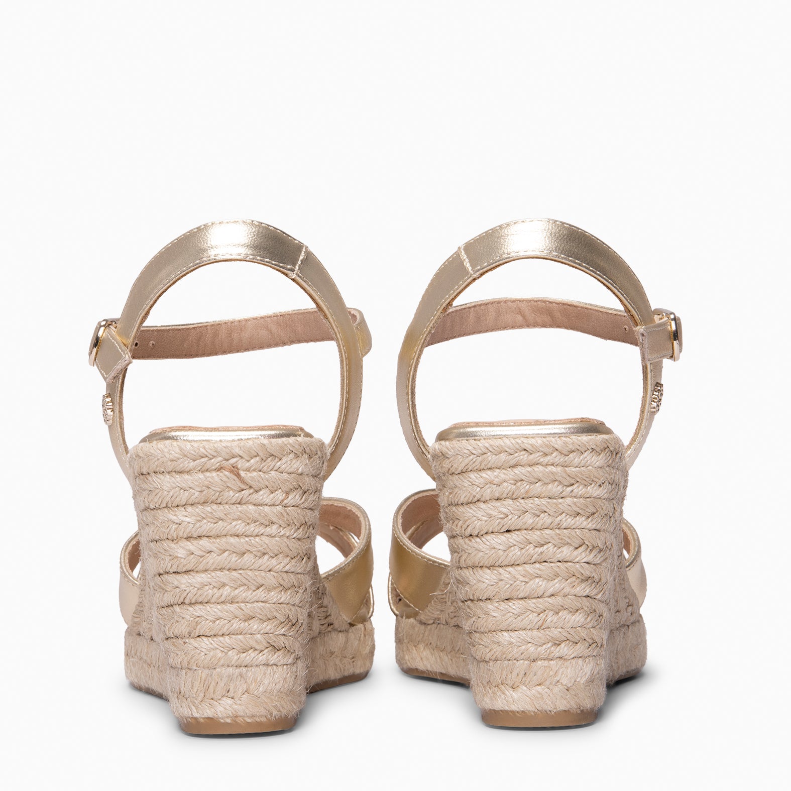 MANILVA - GOLDEN High-wedge espadrille
