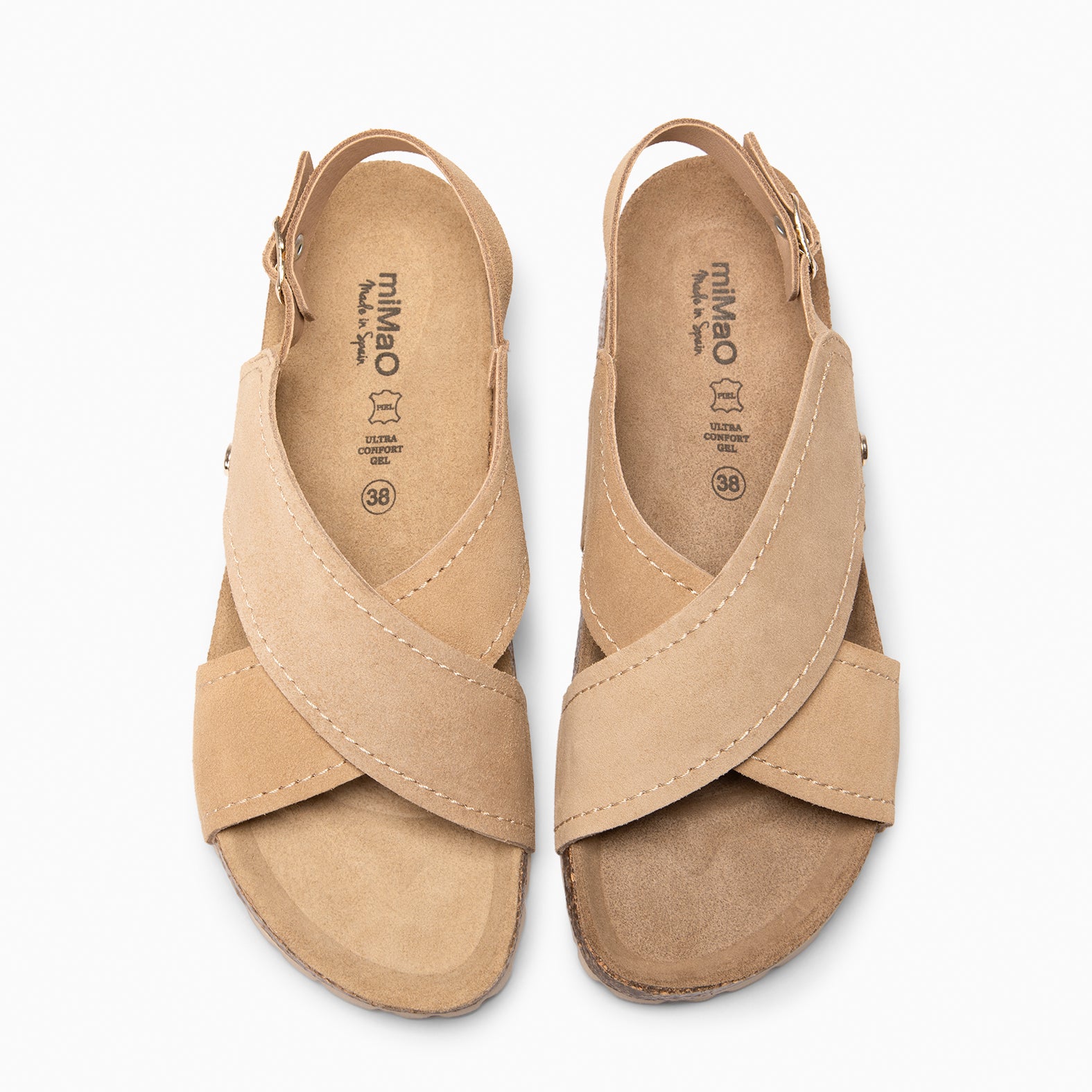 TULUM - Sandalias destalonadas con suela BIO BEIGE