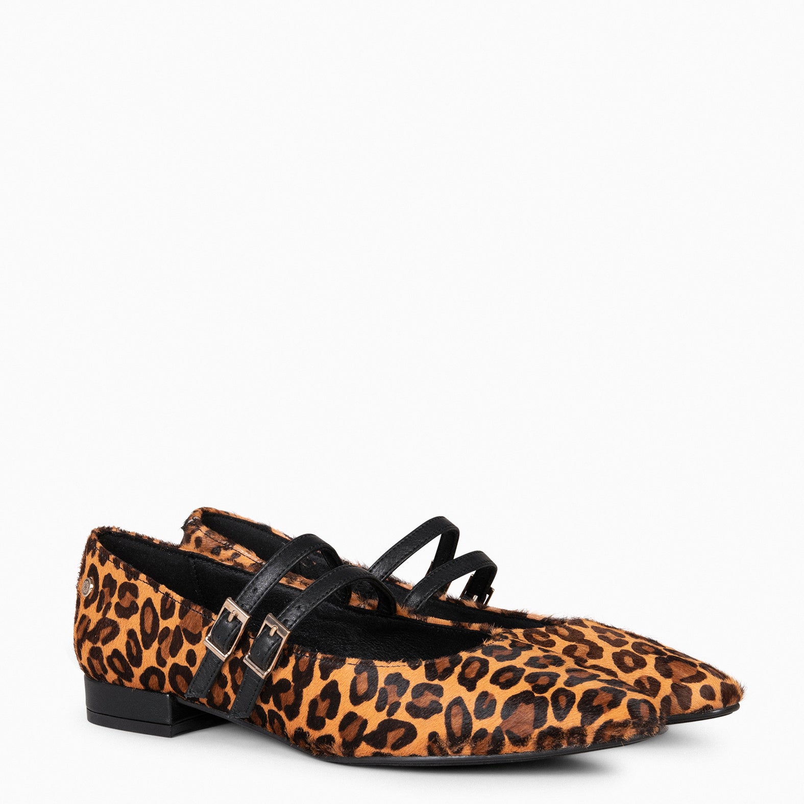 NALA – LEOPARD Low-heeled Mary-Janes