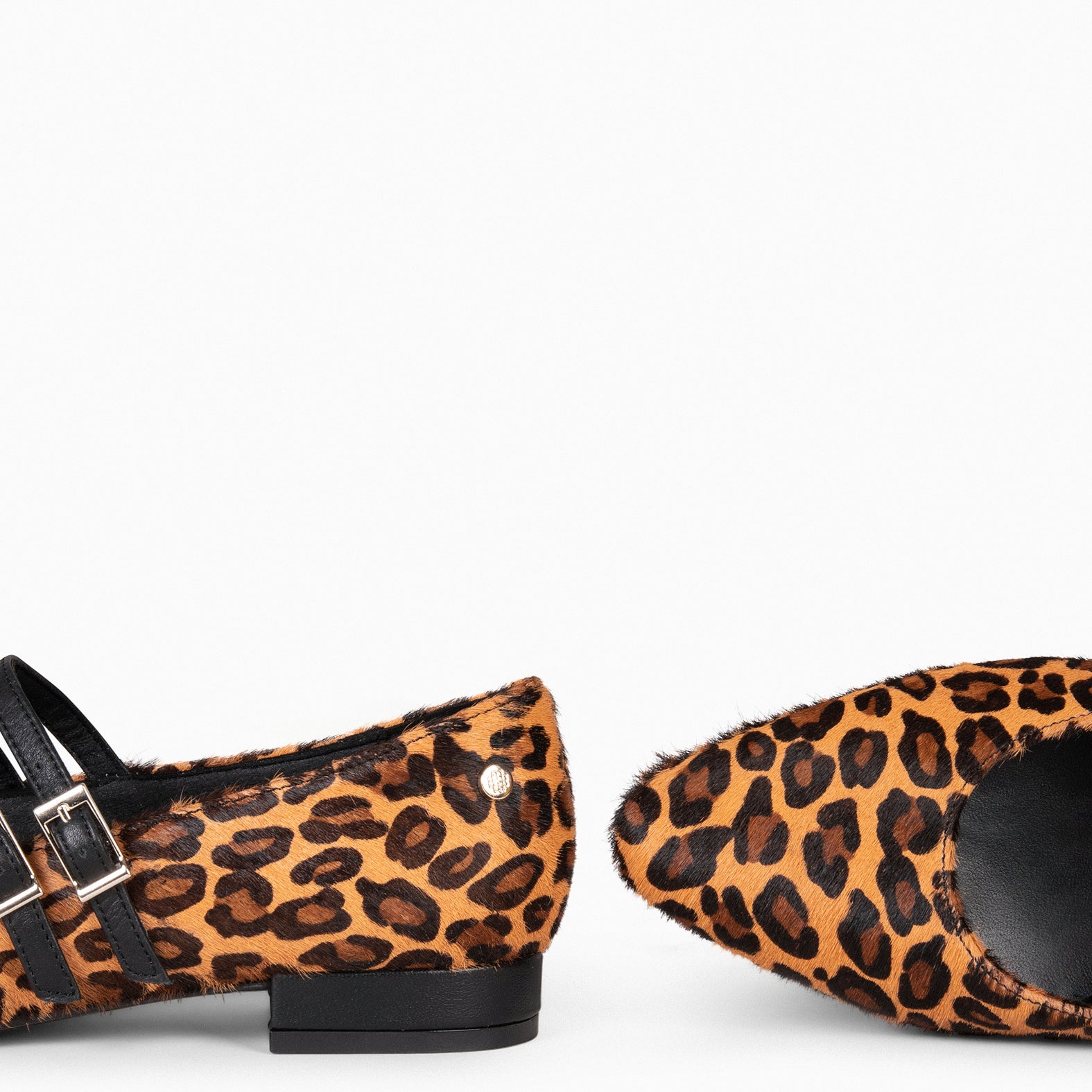 NALA – LEOPARD Low-heeled Mary-Janes