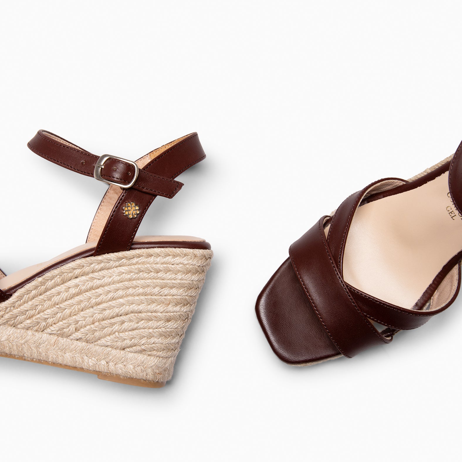 MANILVA - BROWN High-wedge espadrille