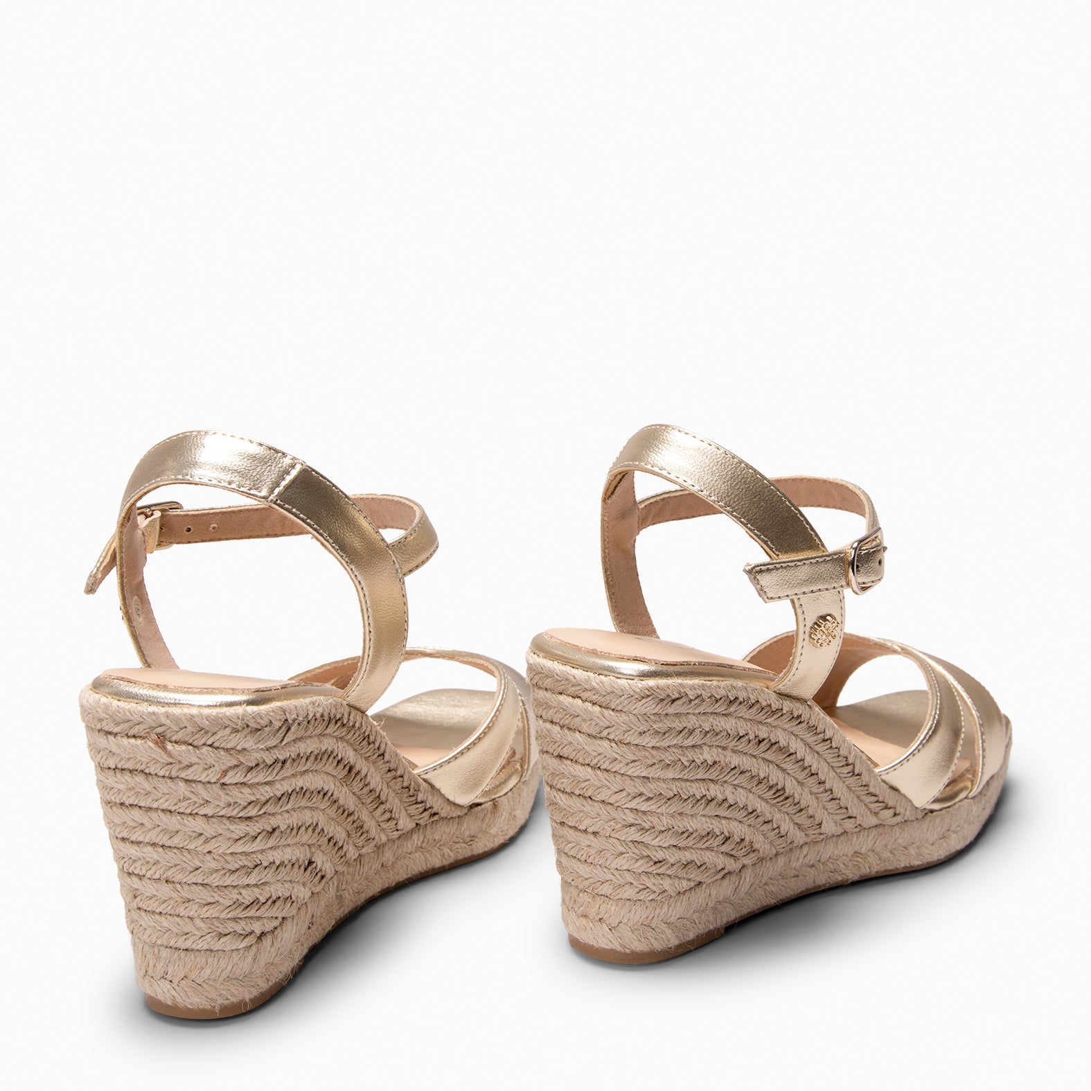 MANILVA - GOLDEN High-wedge espadrille