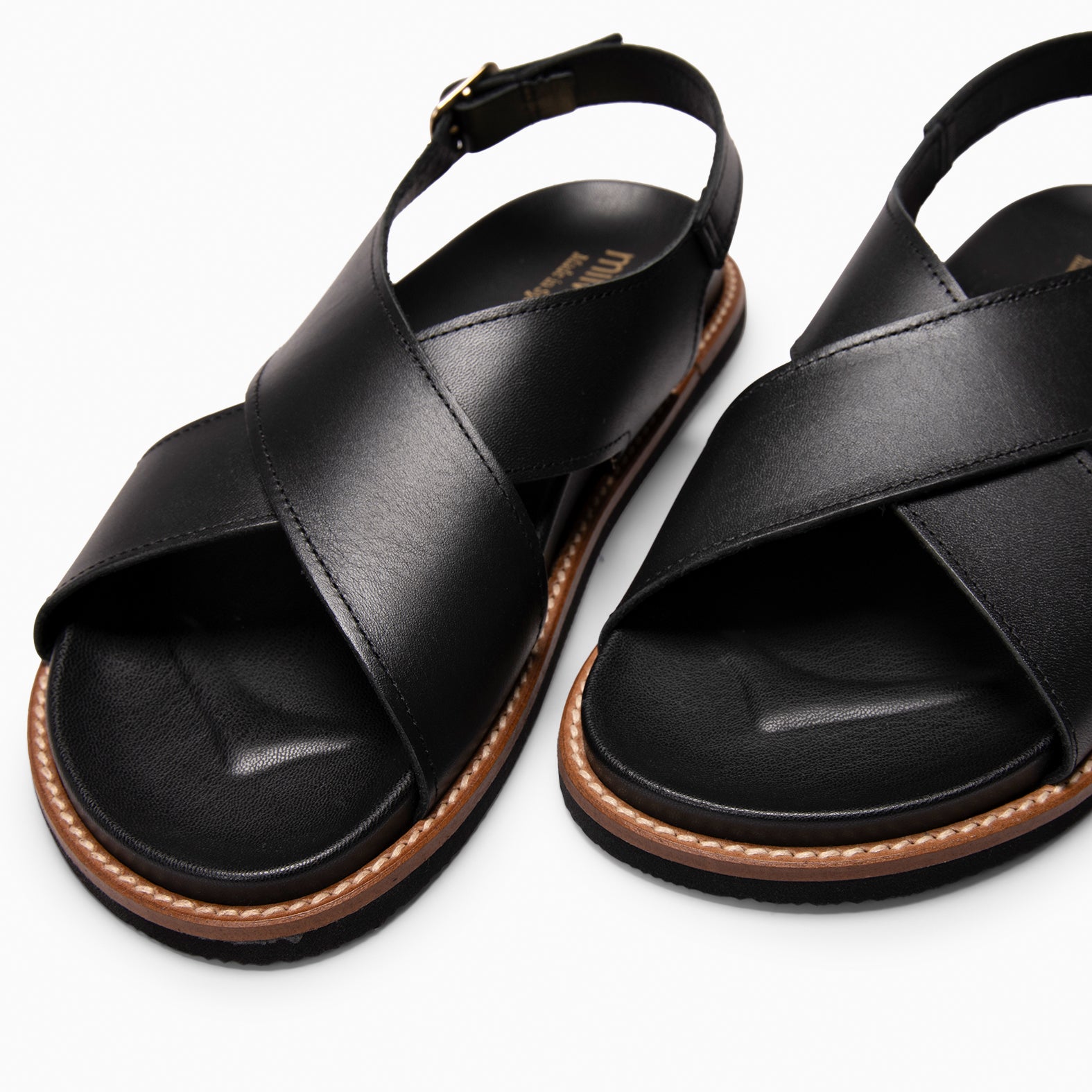 COIBA - BLACK Slide sandals