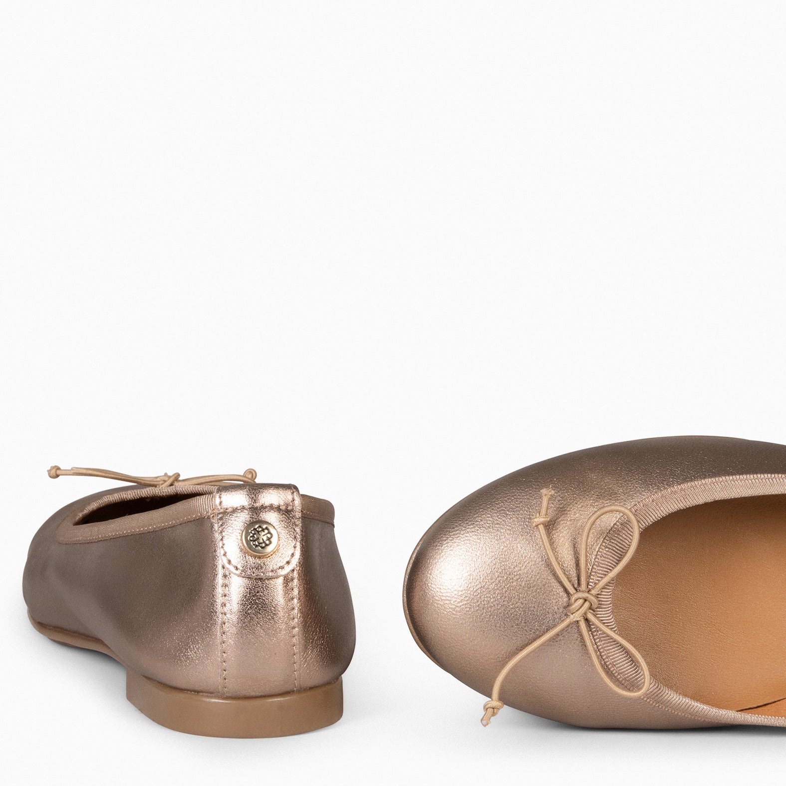 HELENE – GOLDEN Ballerinas with lace