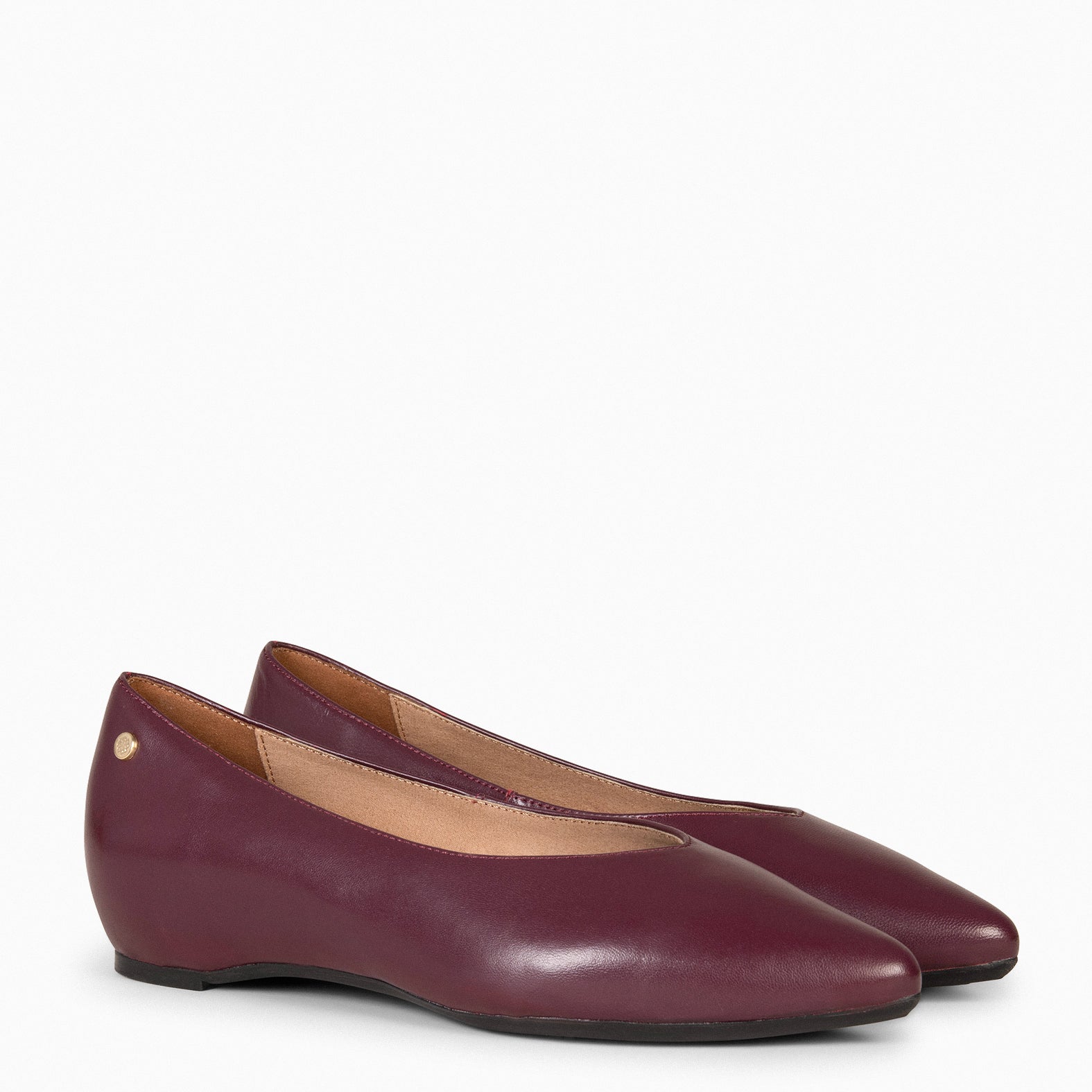 URBAN WEDGE – BURGUNDY shoes with hidden wedge