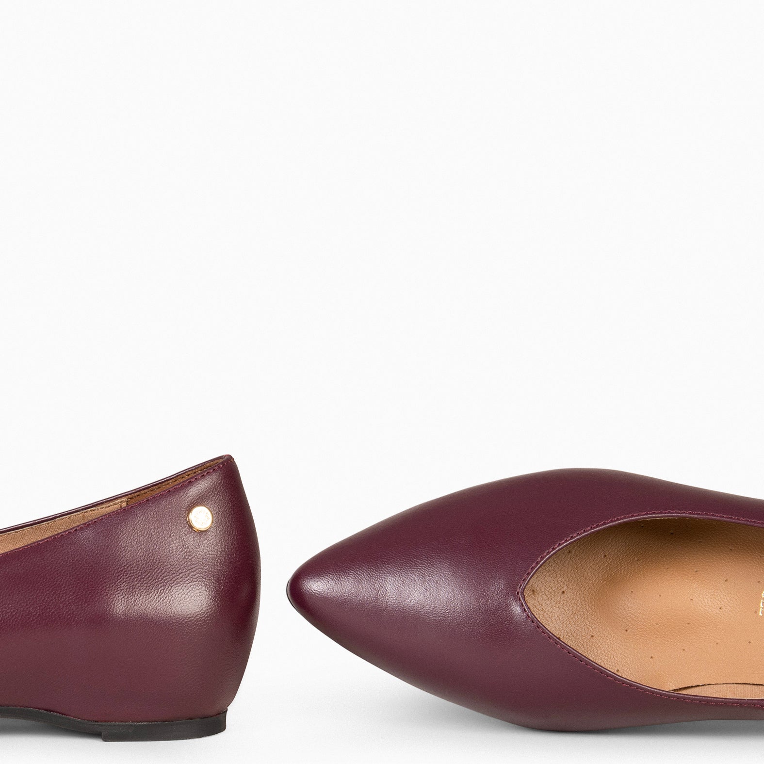 URBAN WEDGE – BURGUNDY shoes with hidden wedge