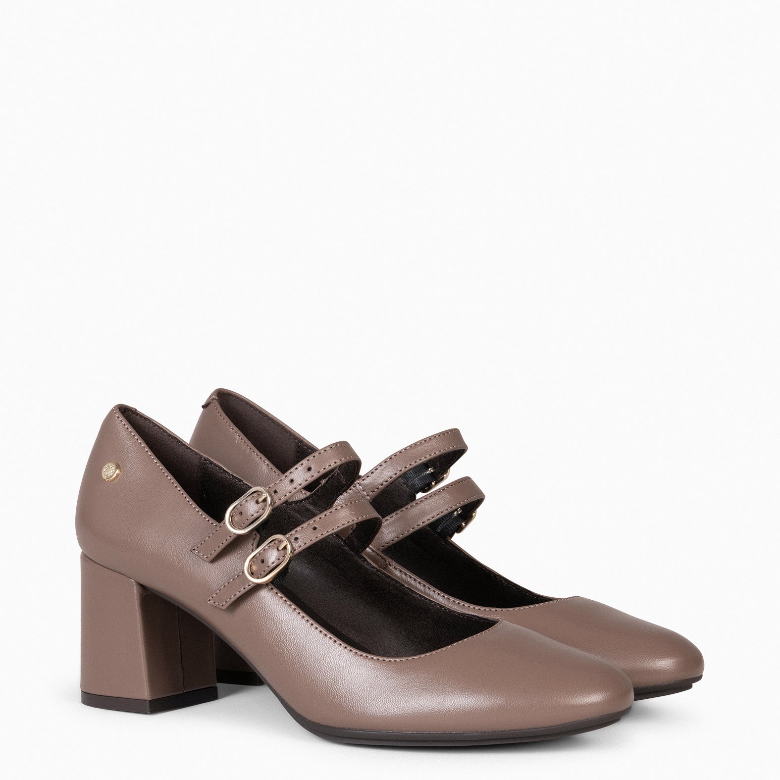 GEMA – TAUPE Mary-Jane with strap 