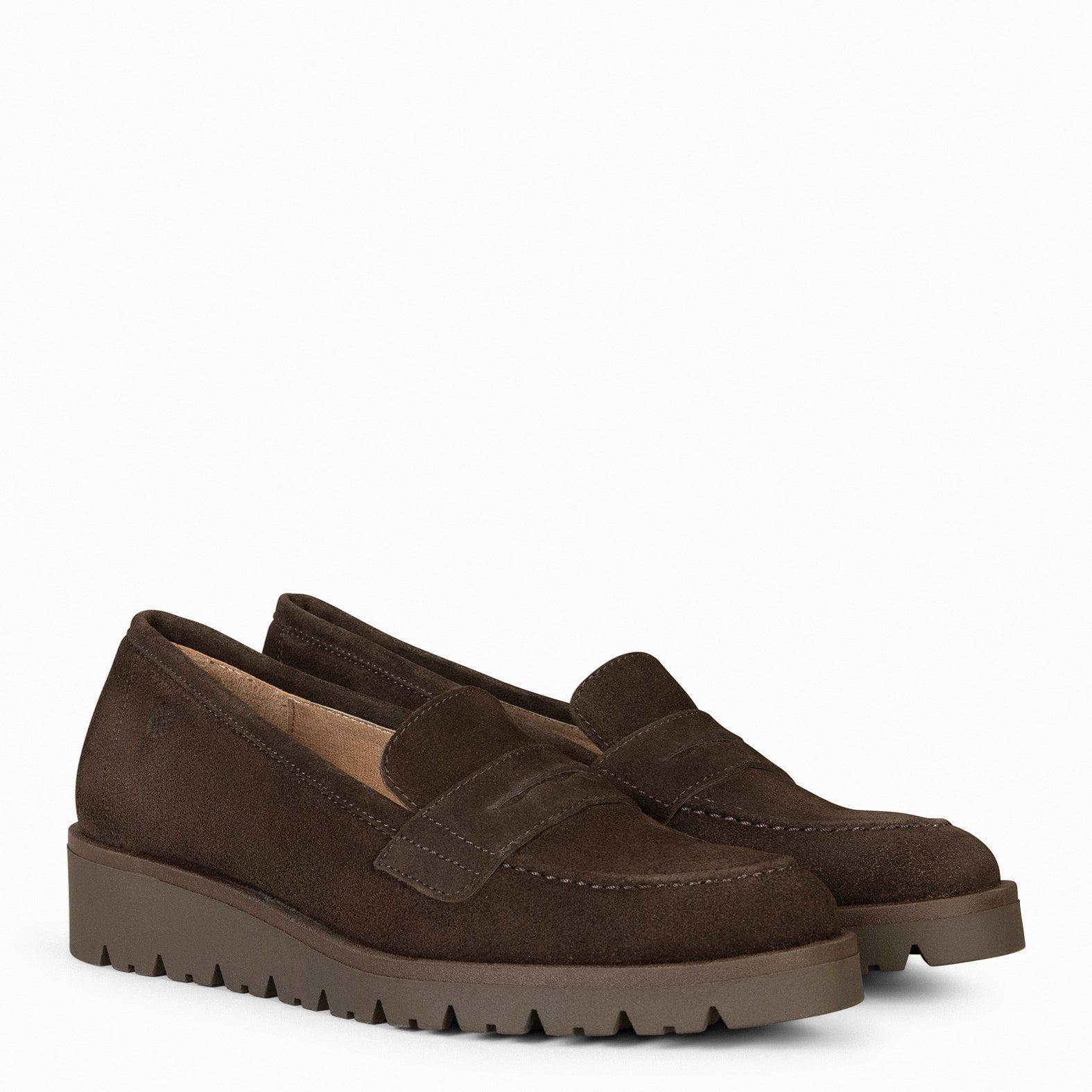 DAFNE – BROWN Moccasin with wedge 