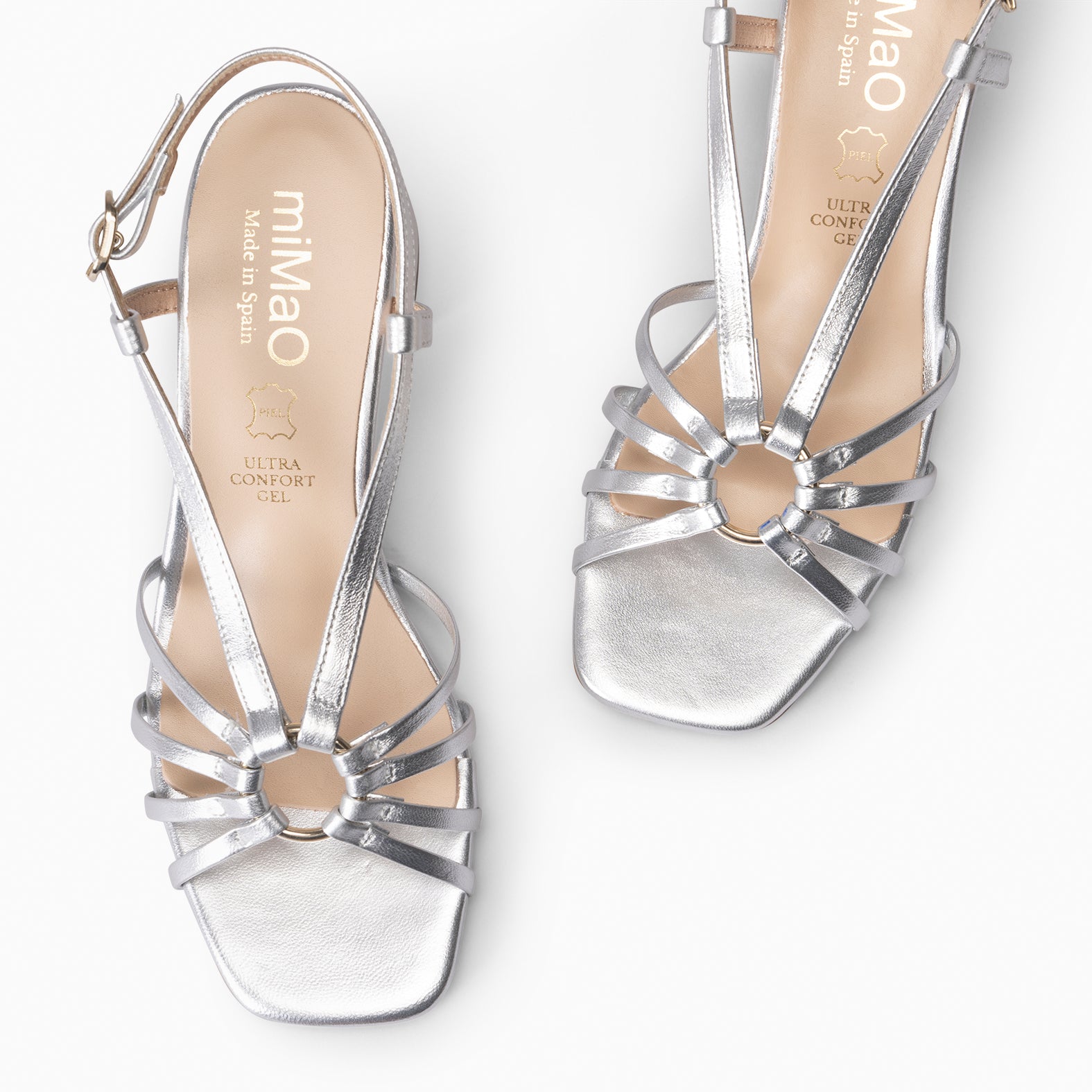 SOLEIL - Sandalias de tacón PLATA - miMaO ®