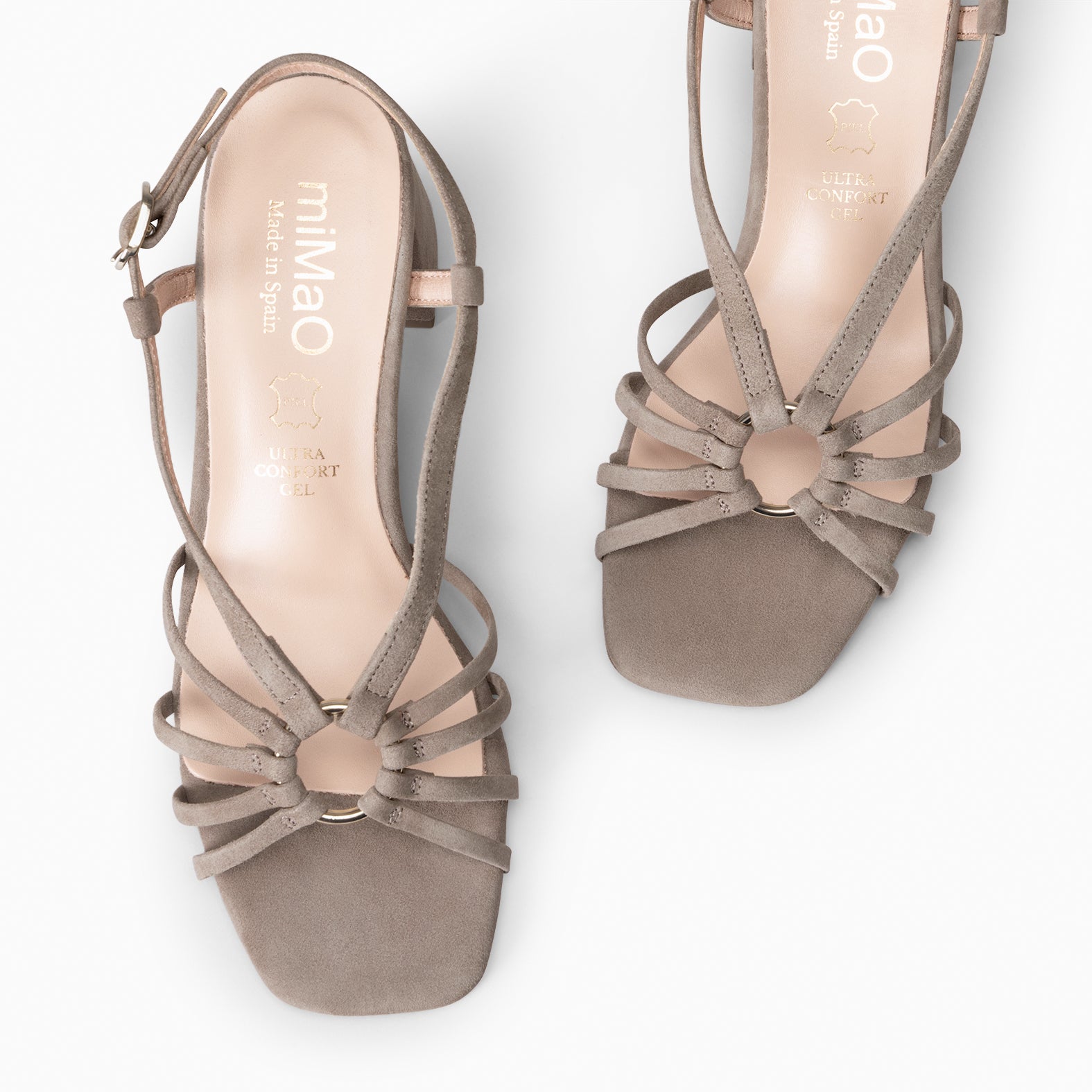 SOLEIL - Sandalias de tacón TAUPE - miMaO ®