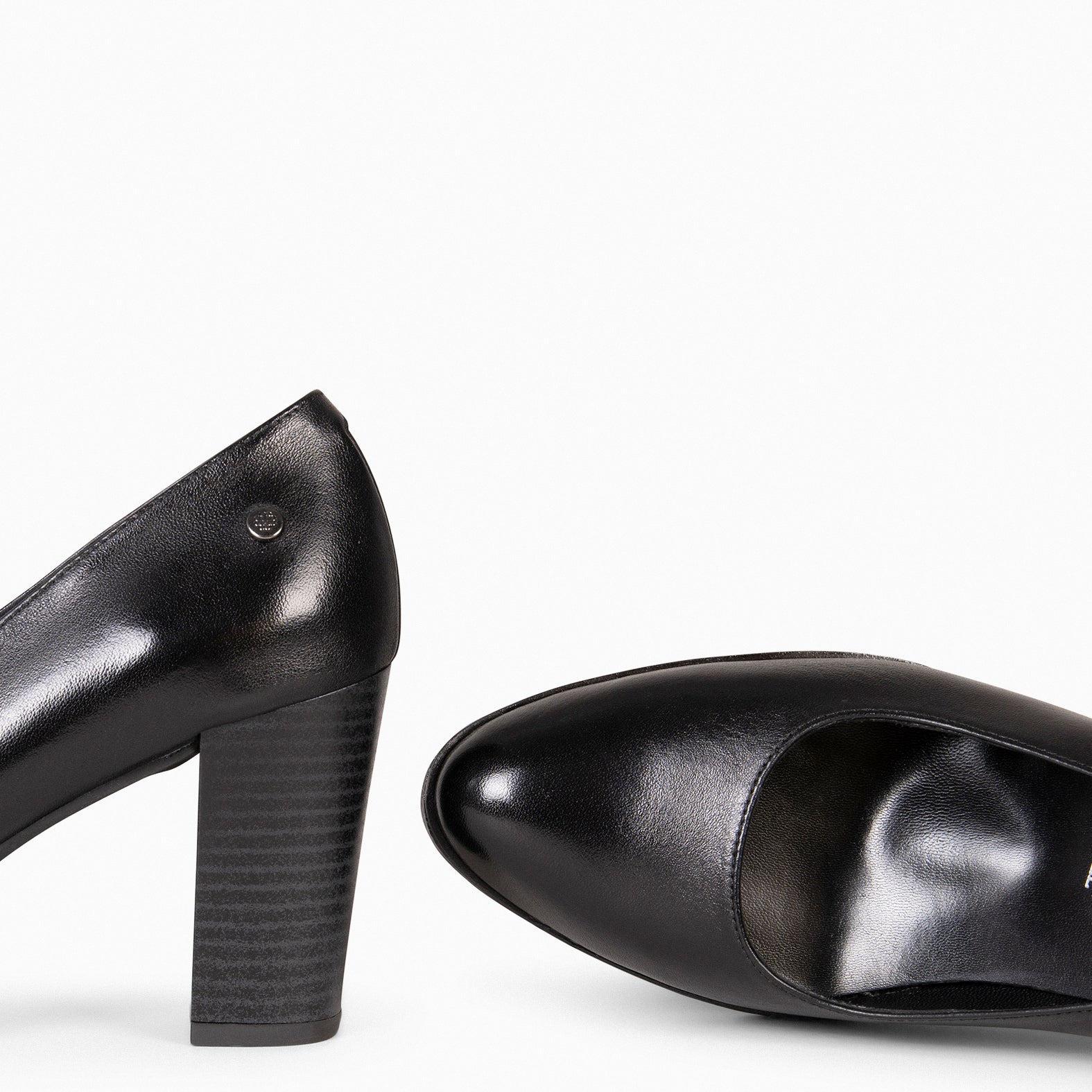 URBAN TREND - Black nappa leather shoes