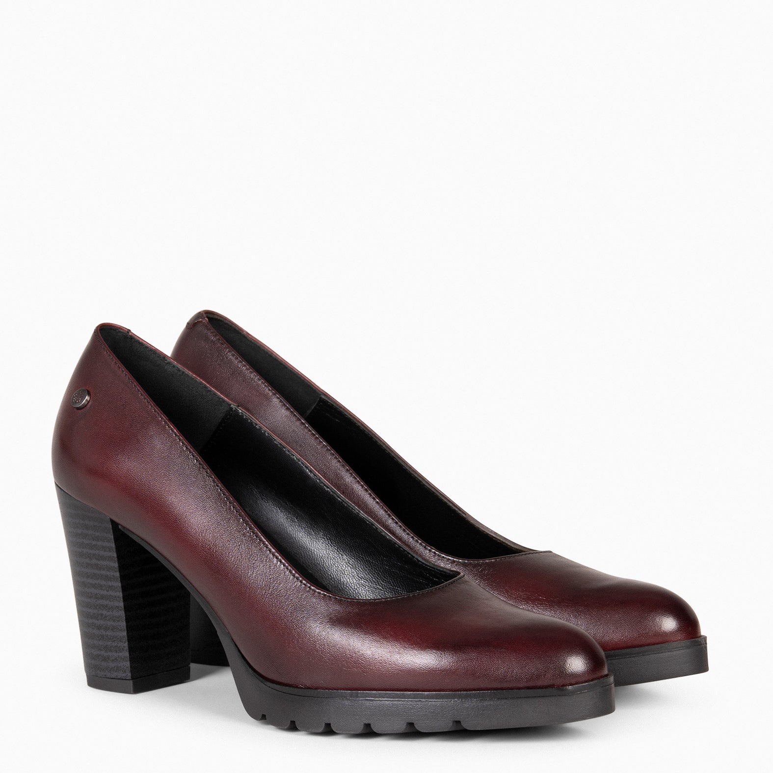 URBAN TREND – Escarpins casual à talon et plateforme BORDEAUX