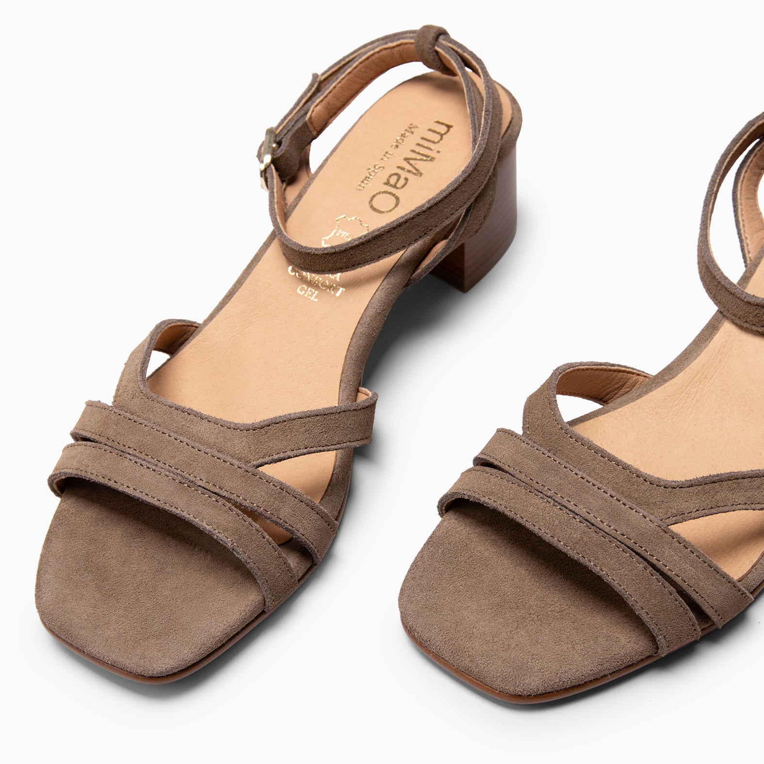 INDA - Sandalia de tacón TAUPE