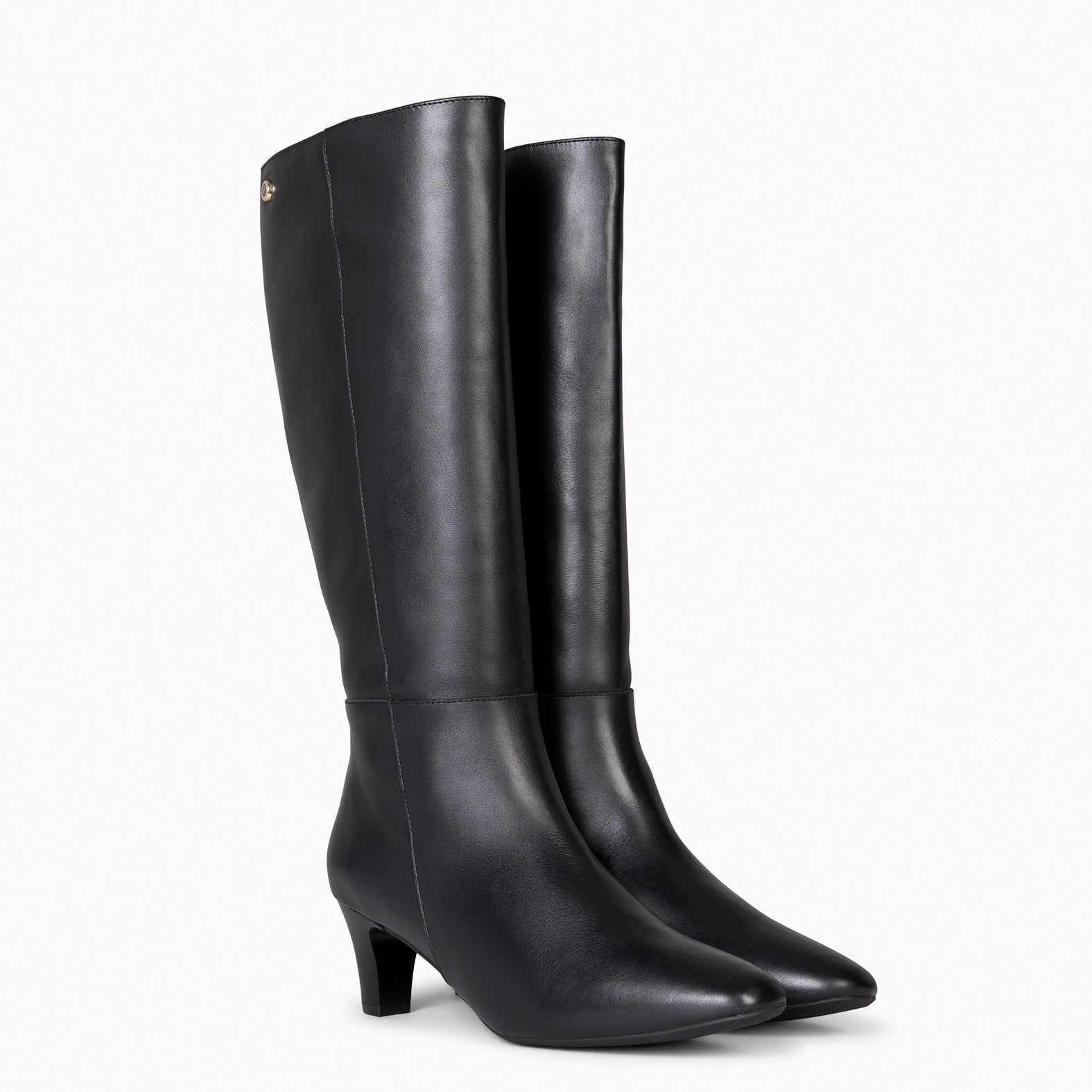 QUEENS - Bota alta de tacón NEGRO