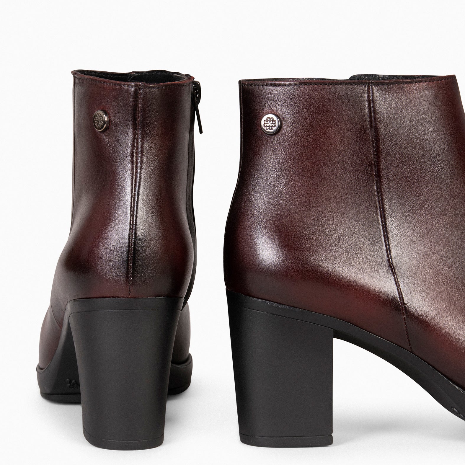 ZAGREB – BURGUNDY Leather Booties