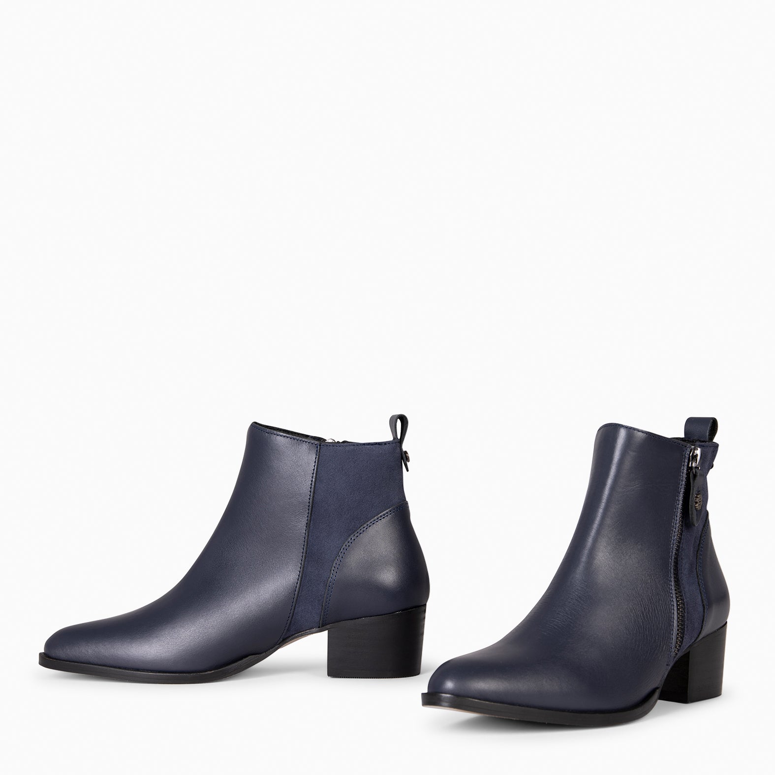 REBECCA - Bottines à talon pour femme BLEU MARINE