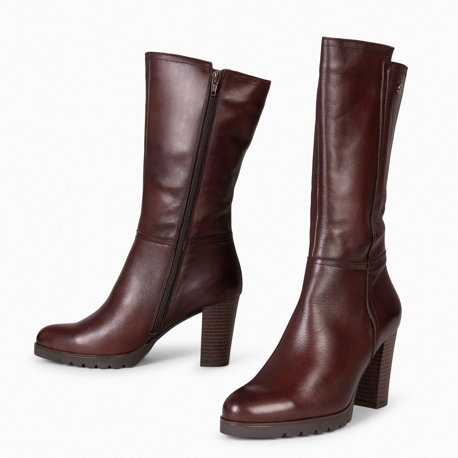ARIANA - Botas de tacón y plataforma MARRON