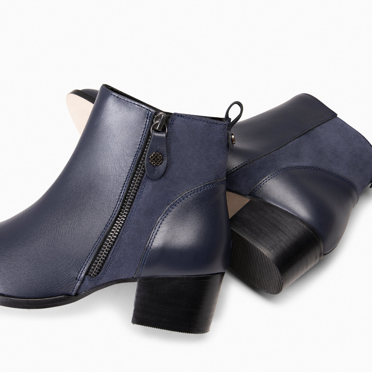 REBECCA - Bottines à talon pour femme BLEU MARINE