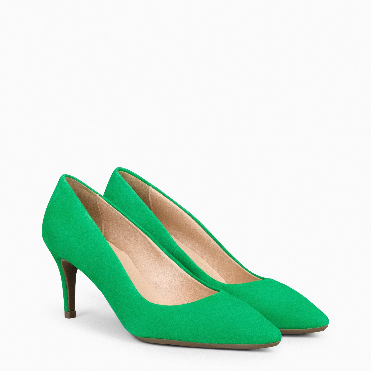 STILETTO - GREEN SUEDE LEATHER STILETTOS